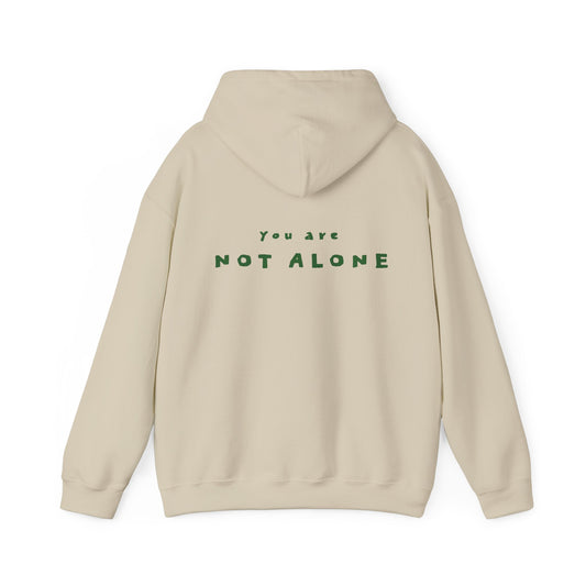 "Gaza, You Are Not Alone" Heavy Blend Solidarity Hoodie | Print | Sand