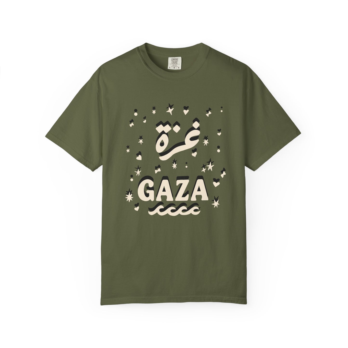 "Starry Night in Gaza" (Arabic and English) Unisex T-Shirt