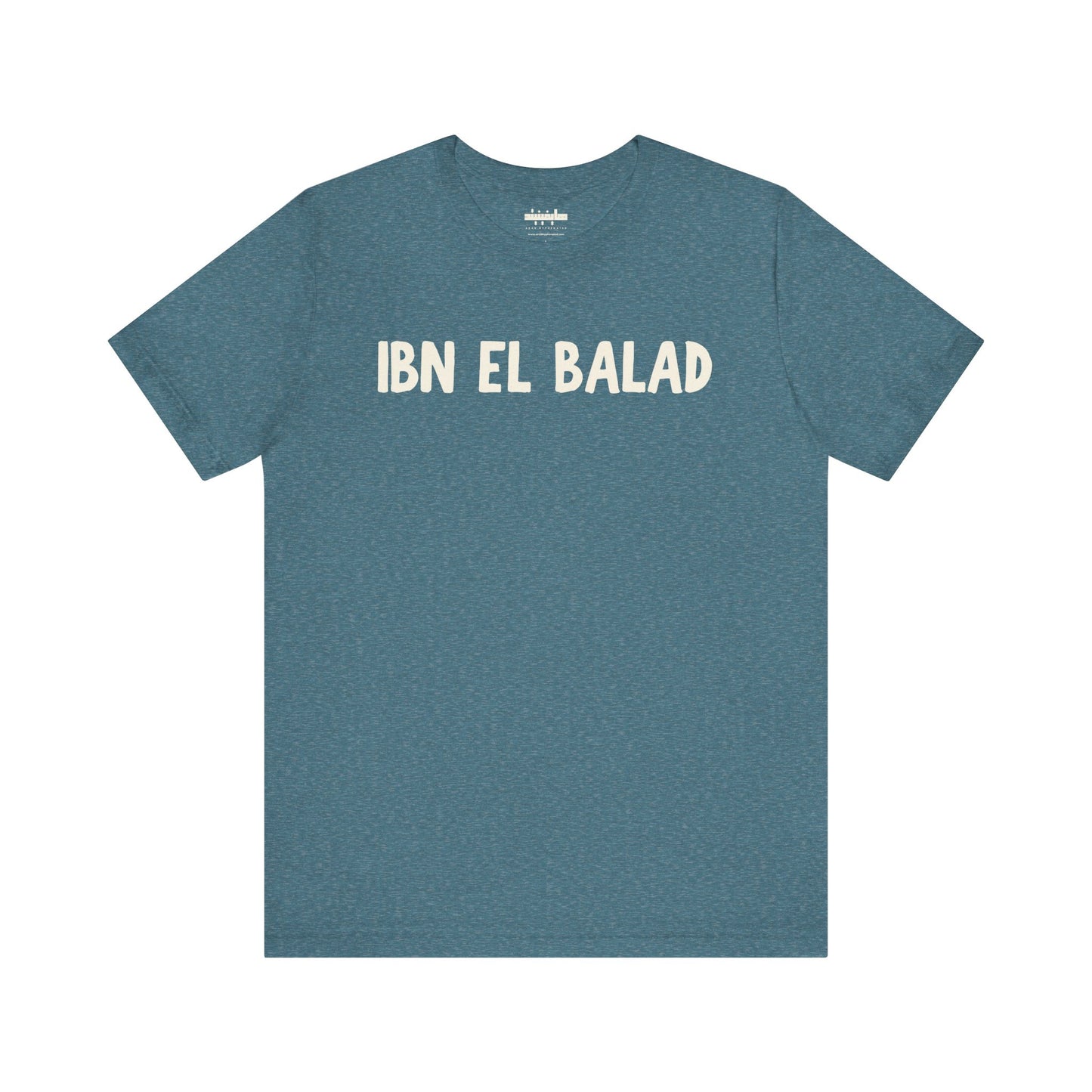 'Ibn El Balad' 'Son of the Land' Jersey Cotton Jersey Tee | Arab Hyphenated™ Staple