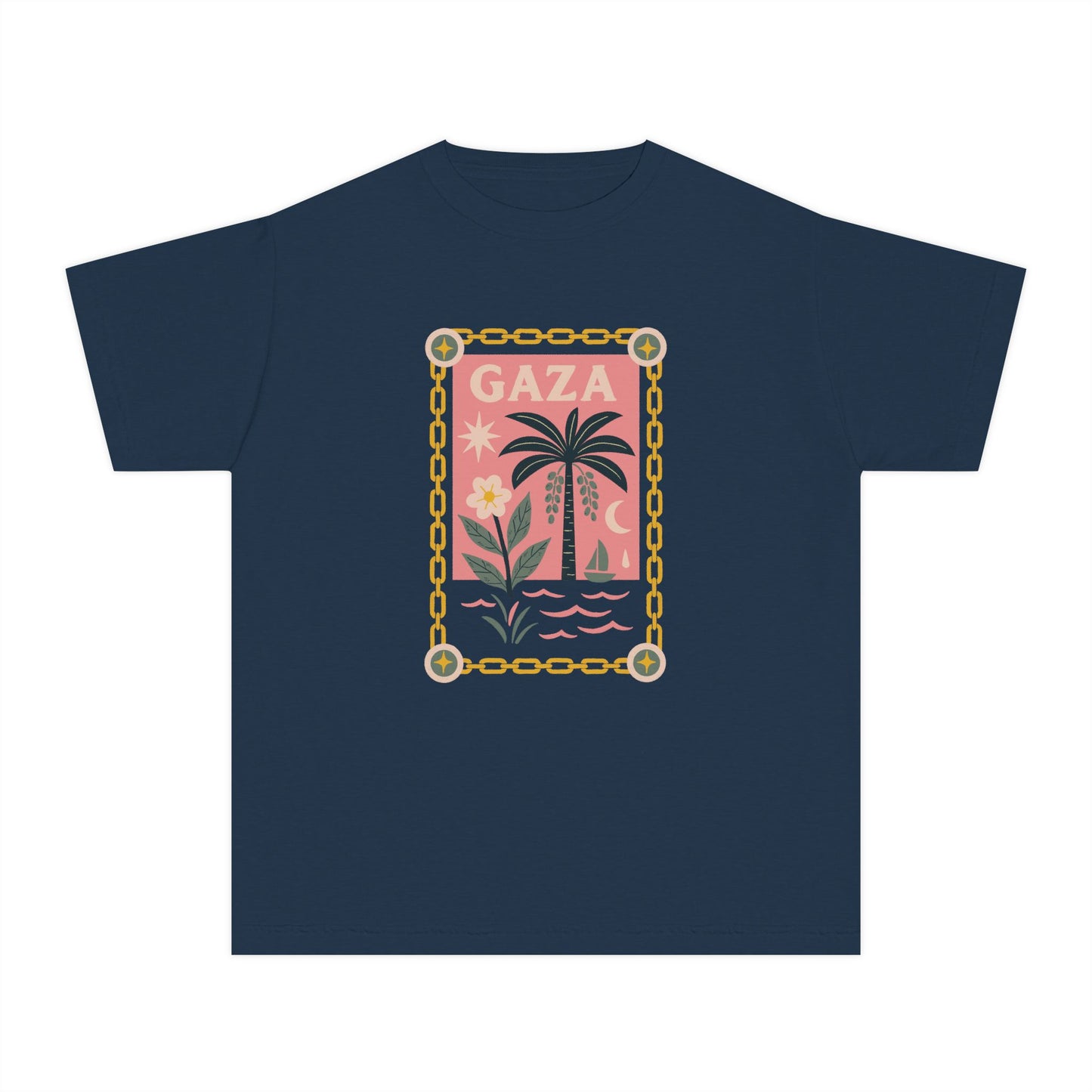 Gaza 'Break the Chains' Youth Graphic Tee