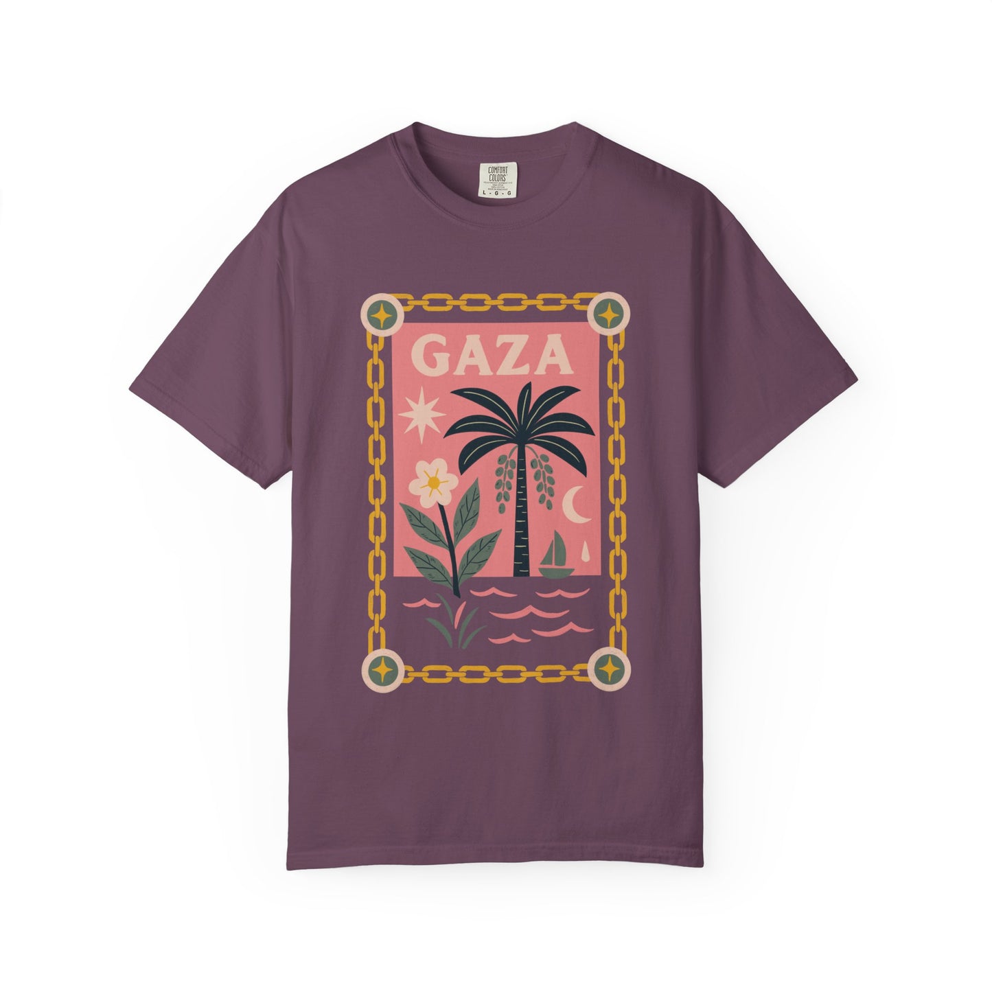 Gaza 'Break the Chains' Unisex Graphic T-Shirt | Front Print