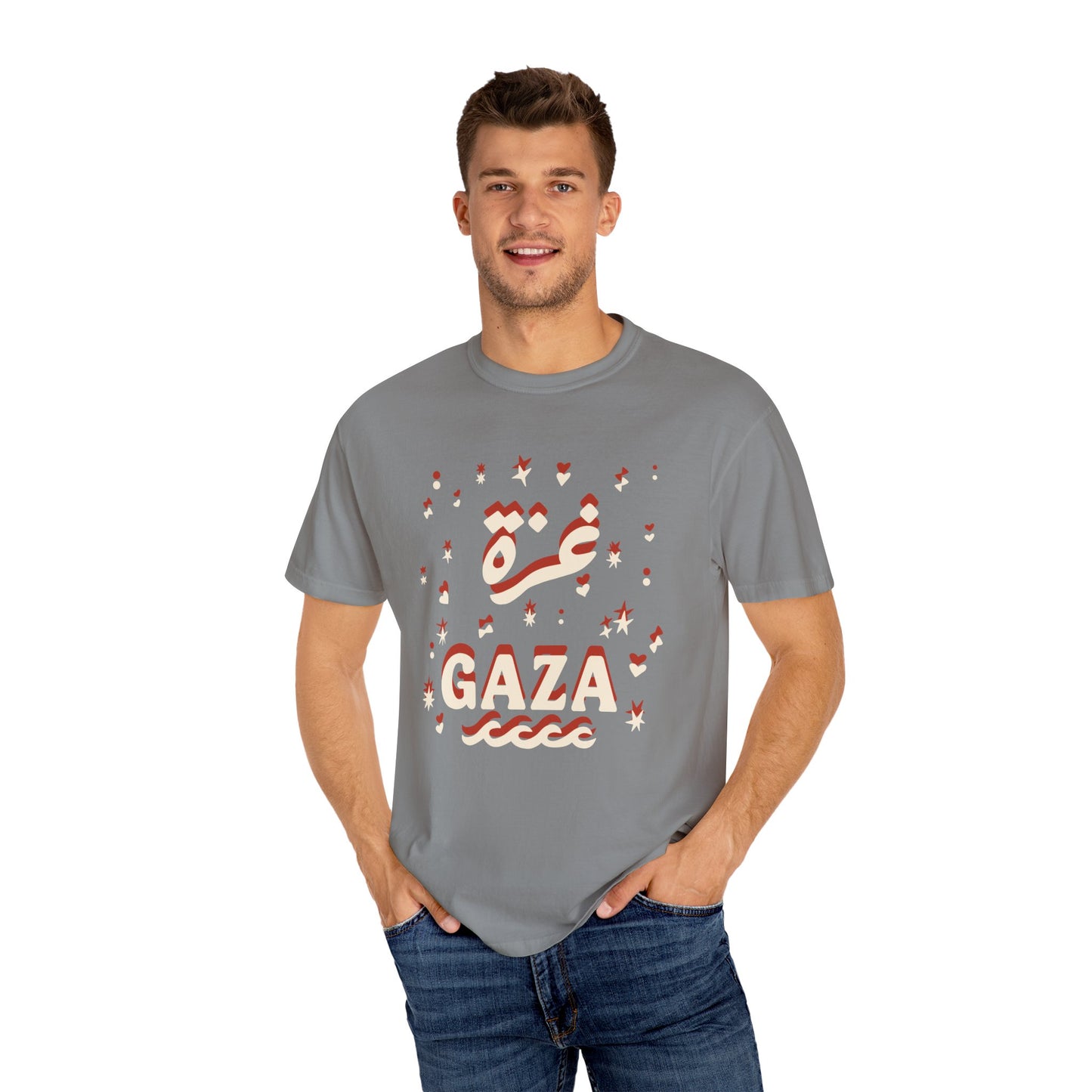 "Starry Night in Gaza" (Arabic and English) Unisex T-Shirt