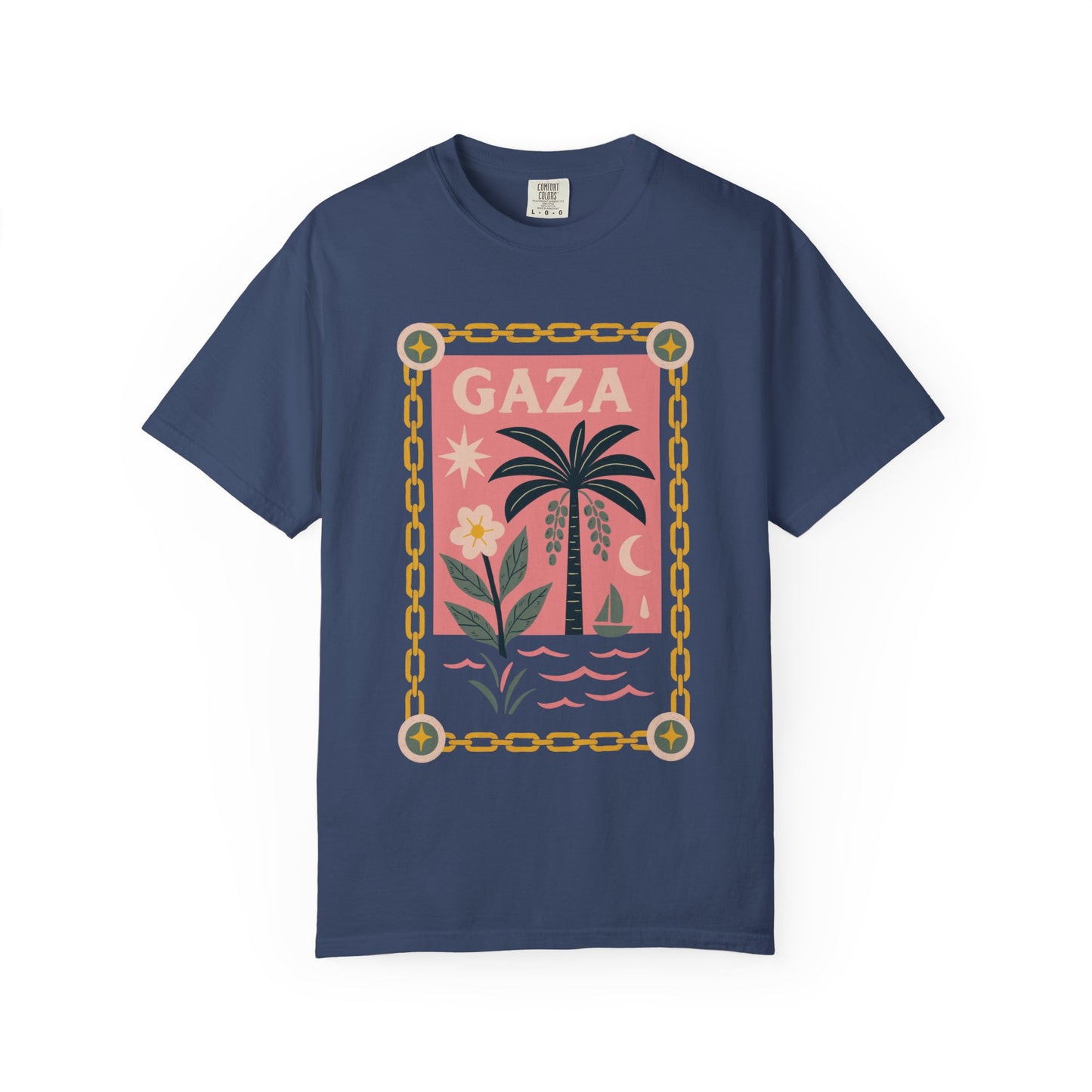 Gaza 'Break the Chains' Unisex Graphic T-Shirt | Front Print