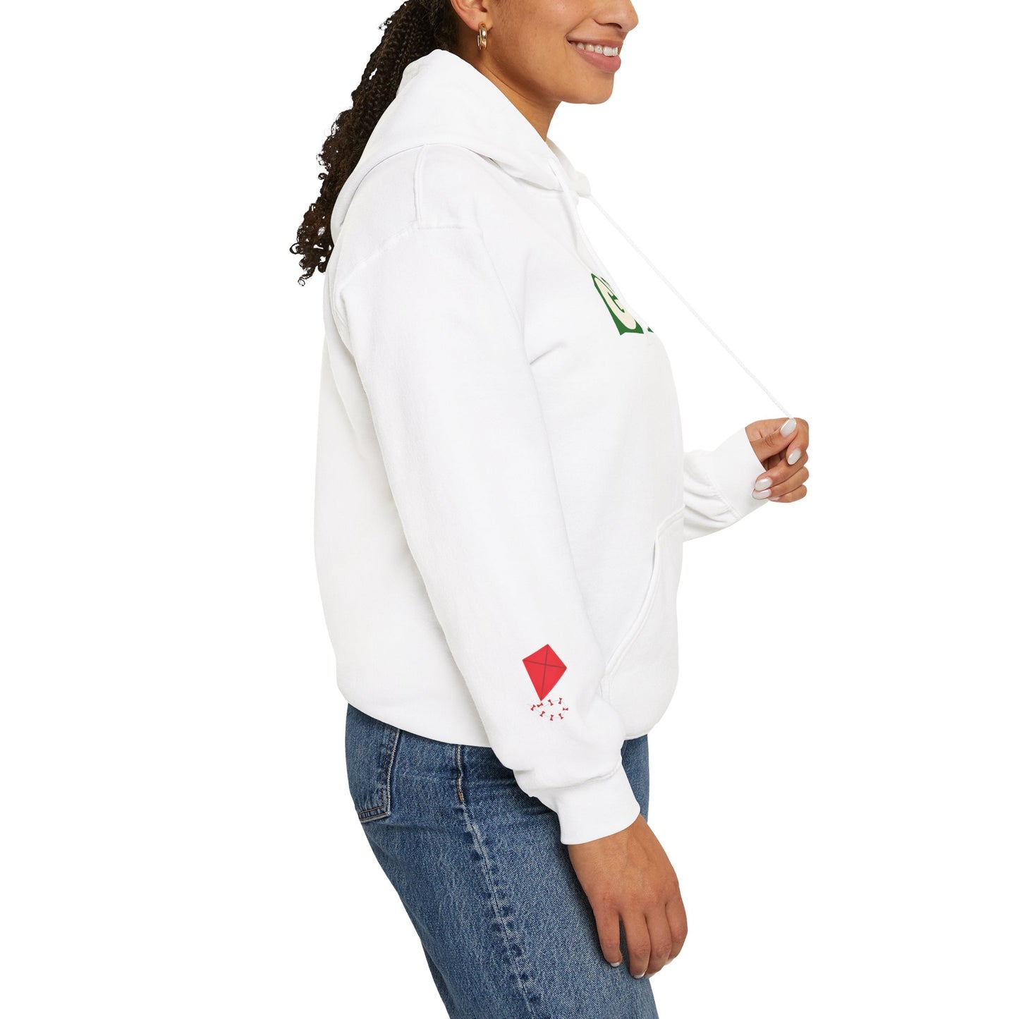 'We are Gaza' Heritage Hooded Sweatshirt (Chest & Sleeve Original Designs, Print)