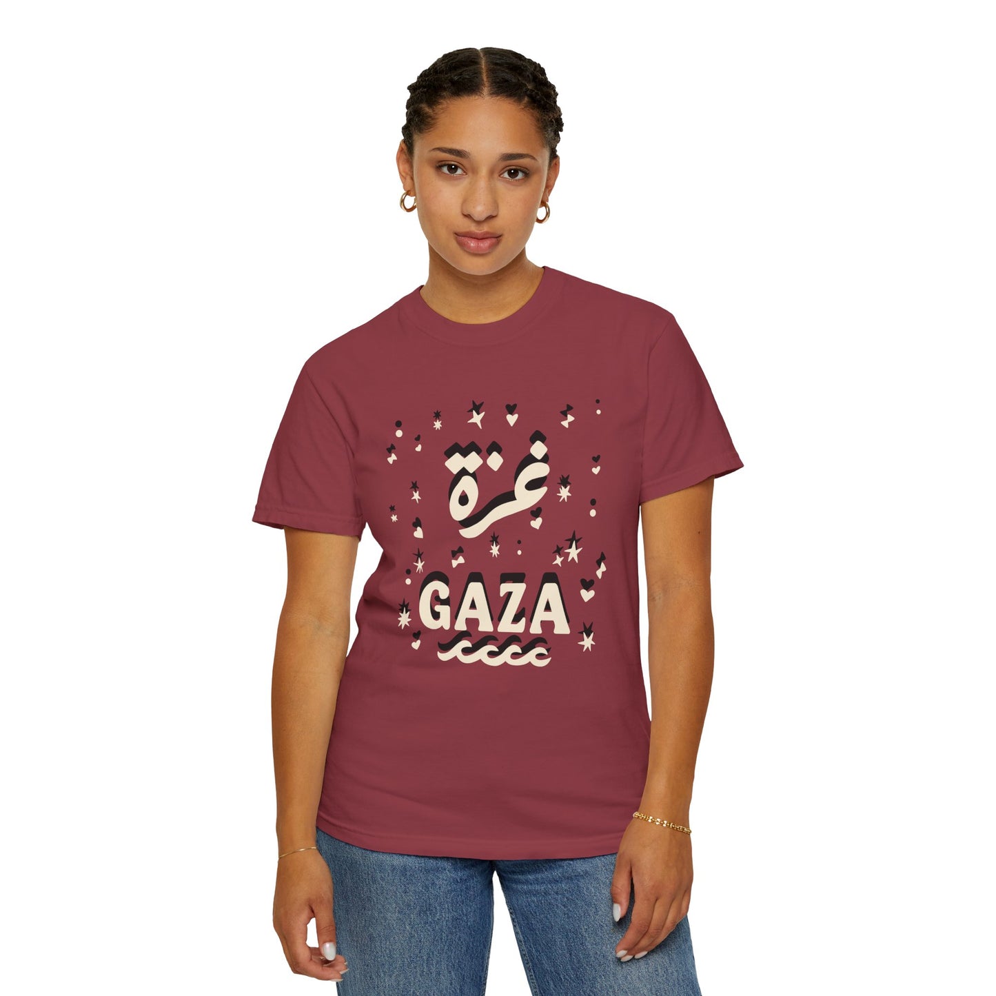"Starry Night in Gaza" (Arabic and English) Unisex T-Shirt