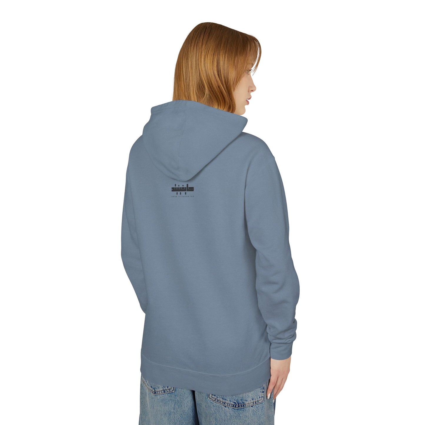 'Palestinian Woman' Ancestor Heritage Hooded Sweatshirt (Lightweight, Unisex)