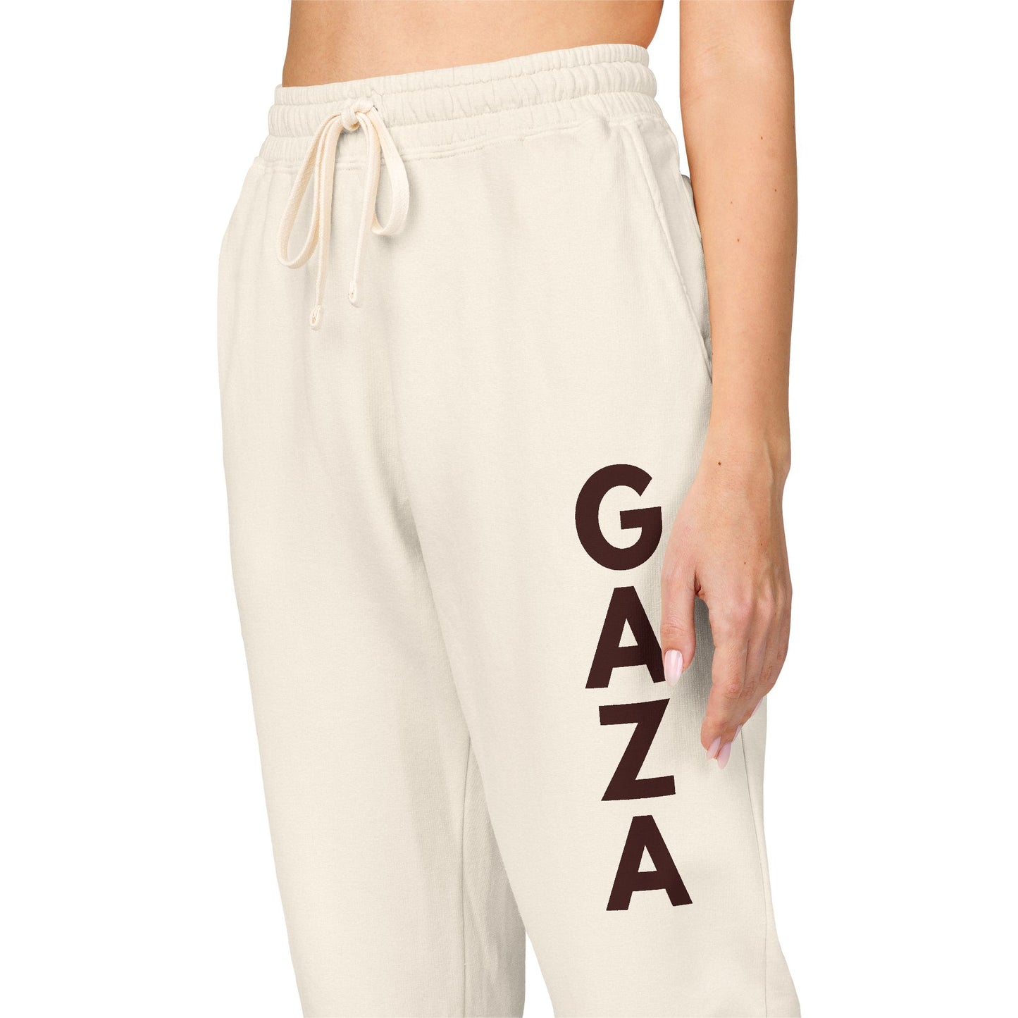 Joggers for Gaza – Unisex Cotton Fleece Sweatpants for Comfort & Solidarity
