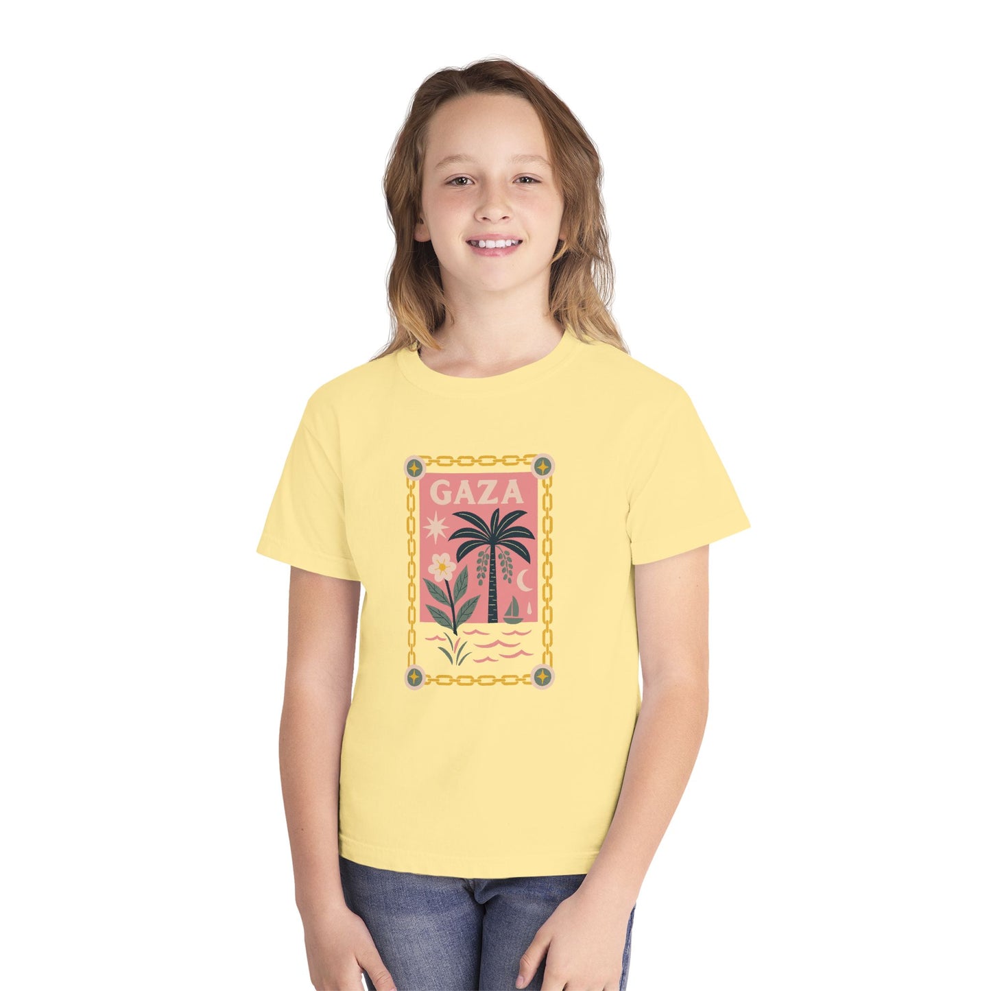 Gaza 'Break the Chains' Youth Graphic Tee