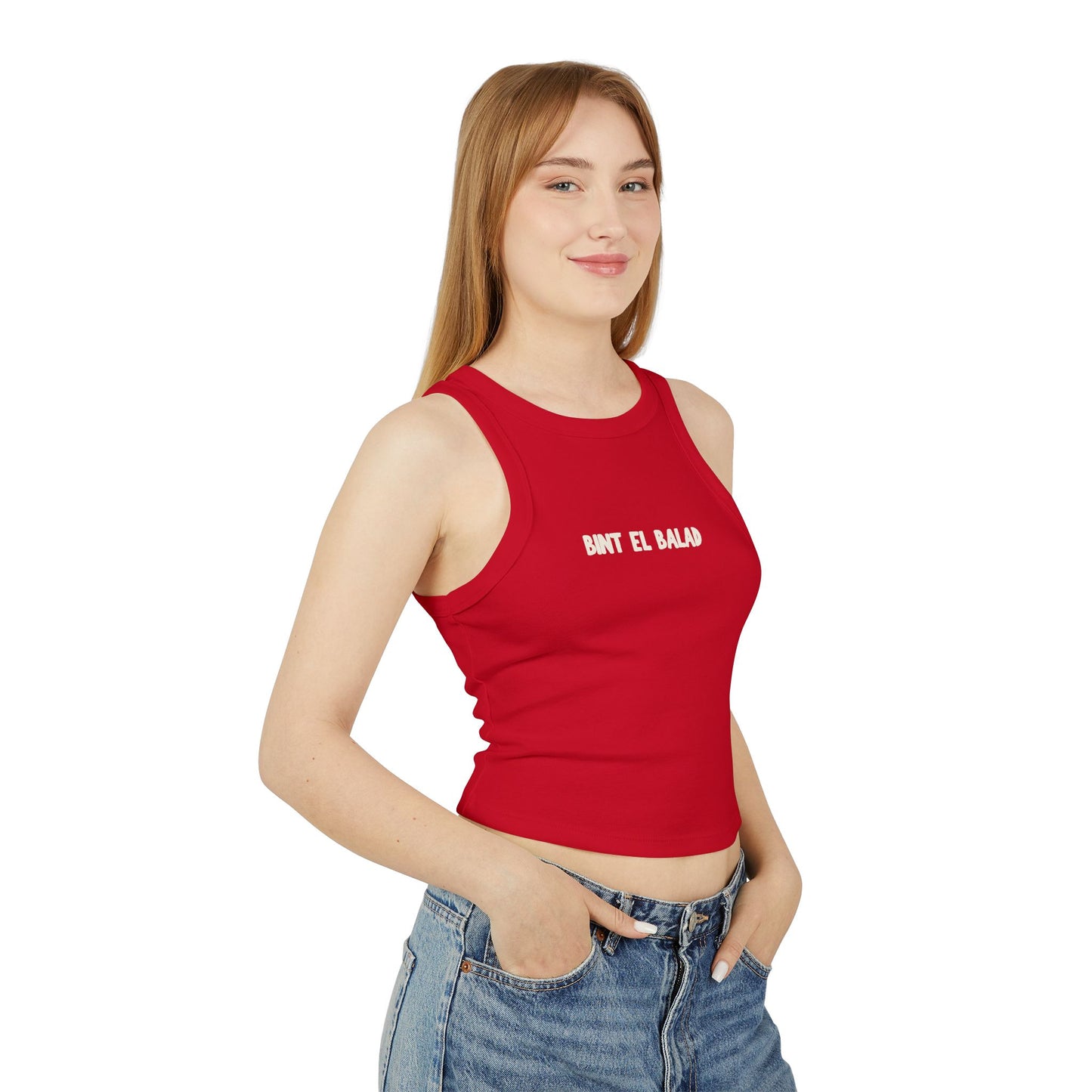 'Bint el Balad' 'Daughter of the Land' | Women's Racer Tank Top | Arab Hyphenated™ Staple