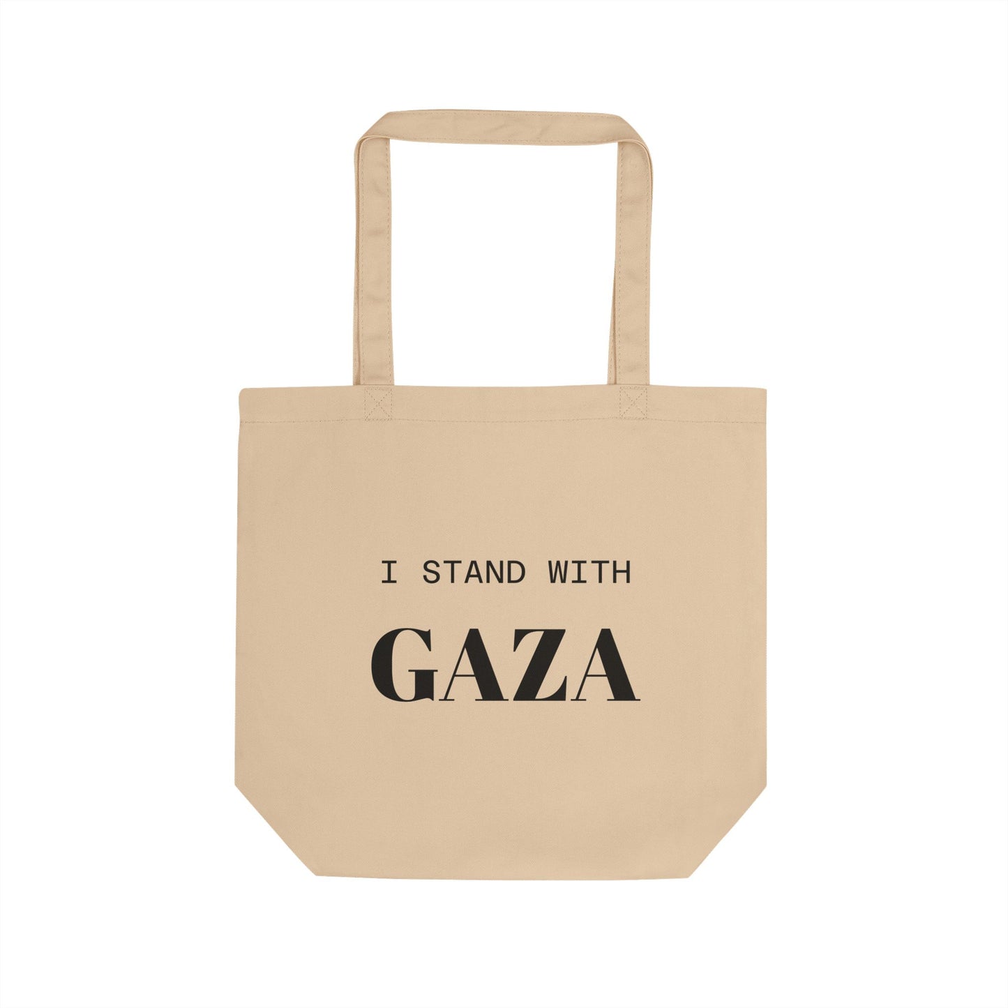 'I Stand With Gaza' in English & Arabic Eco Tote Bag