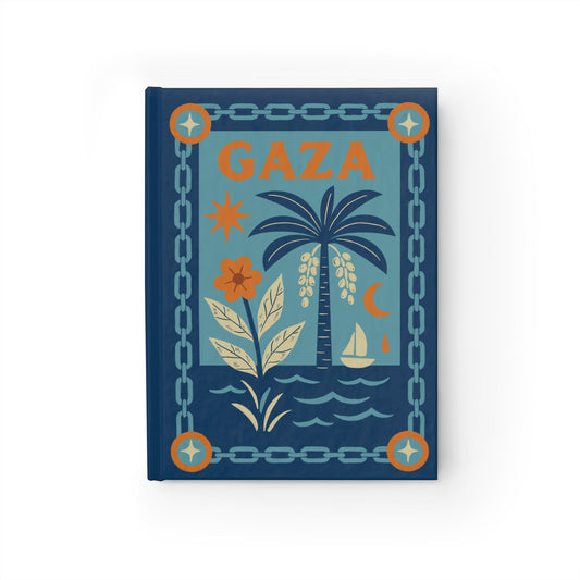 For Gaza, For Memory and Hope – Premium Ruled Journal in Navy Blue