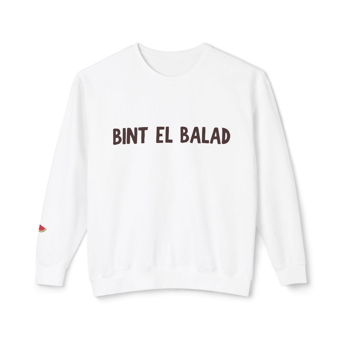 'Bint El Balad' | 'Daugher of the Land' | Cotton Lightweight Sweatshirt | Light Colors