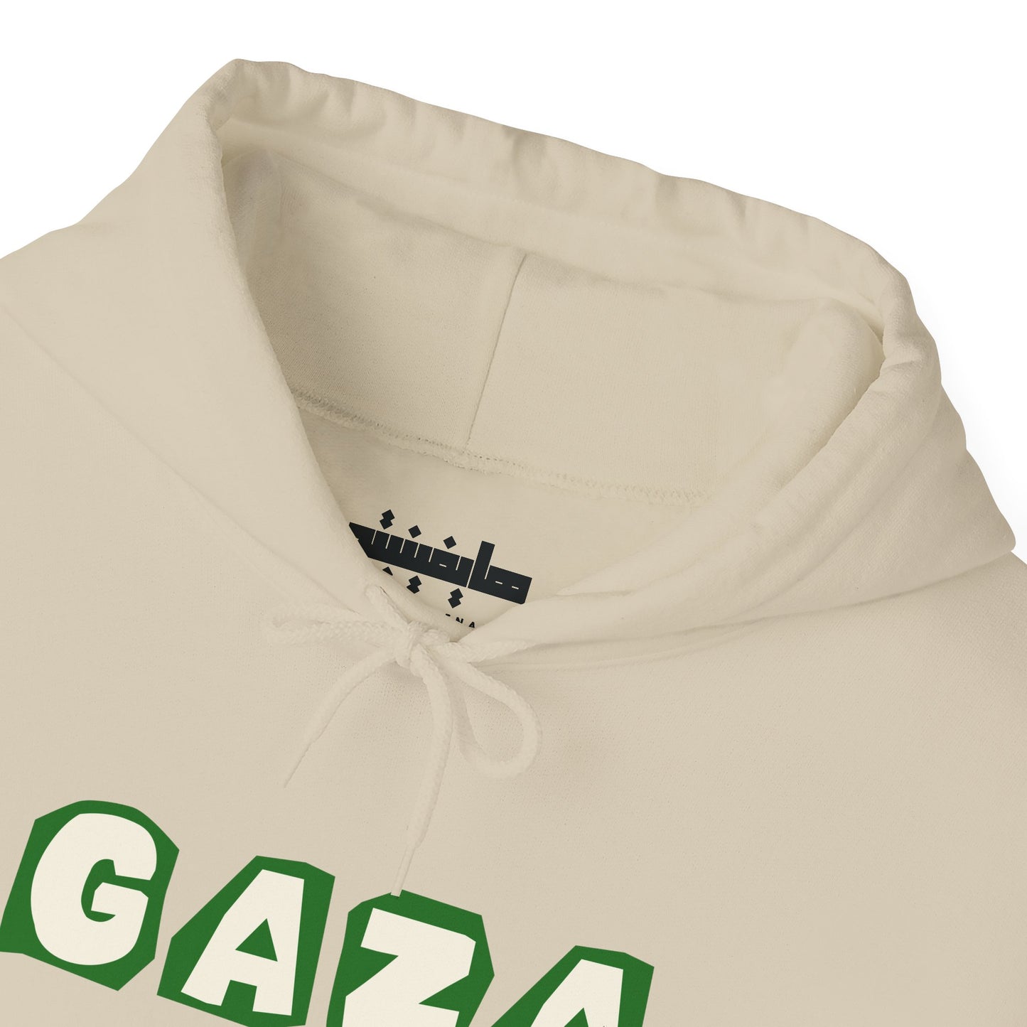 'We are Gaza' Heritage Hooded Sweatshirt (Chest & Sleeve Original Designs, Print)