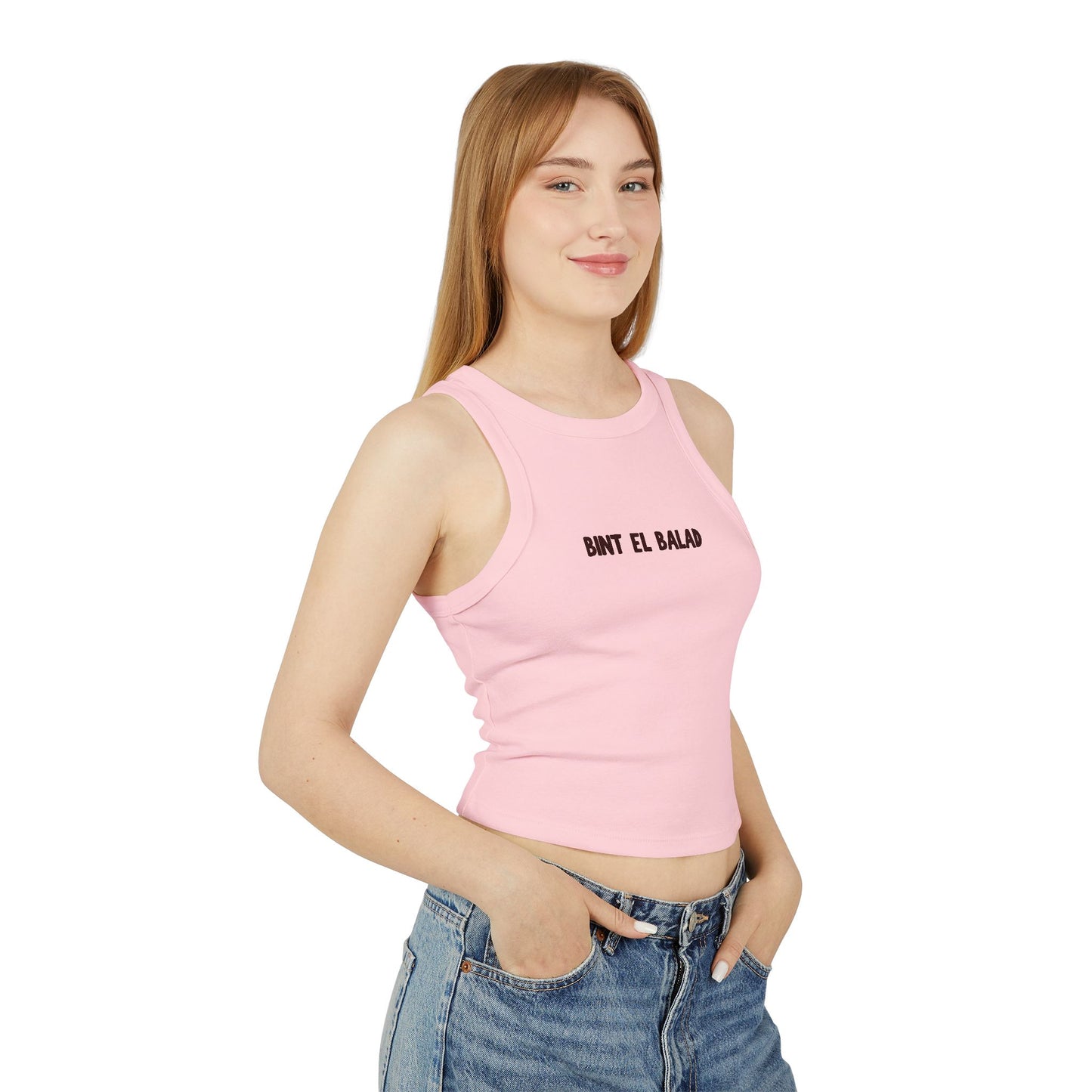 'Bint el Balad' 'Daughter of the Land' | Women's Racer Tank Top | Arab Hyphenated™ Staple