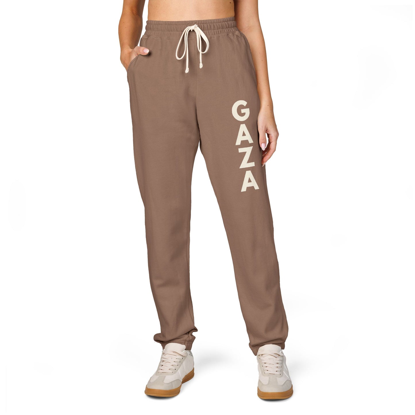Joggers for Gaza – Unisex Cotton Fleece Sweatpants for Comfort & Solidarity