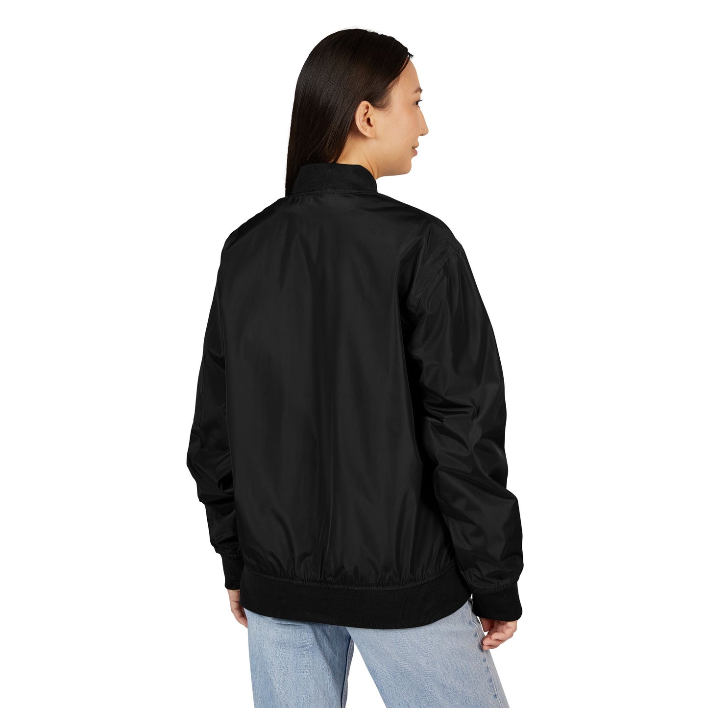 Arab Hyphenated™ Minimalist Eco-Friendly Embroidered Designer Bomber Jacket