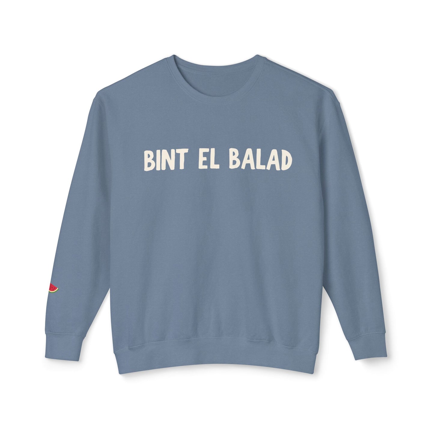 'Bint El Balad' | 'Daughter of the Land' | Cotton Lightweight Sweatshirt | Arab Hyphenated