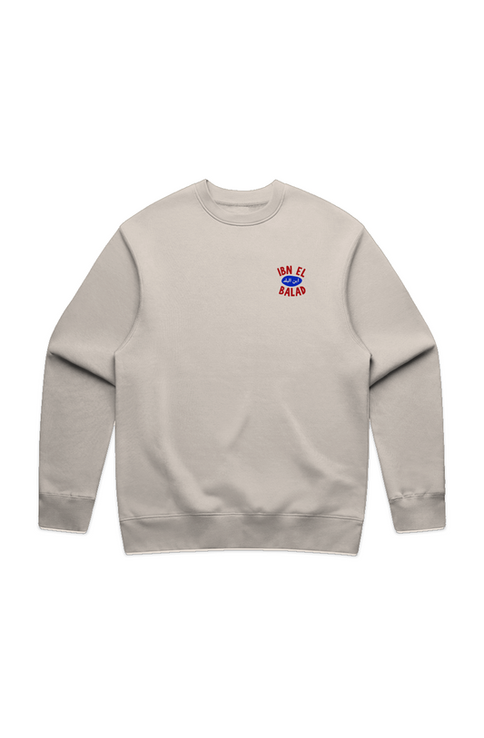 Ibn el Balad embroidery MENS RELAX CREW/ left chest