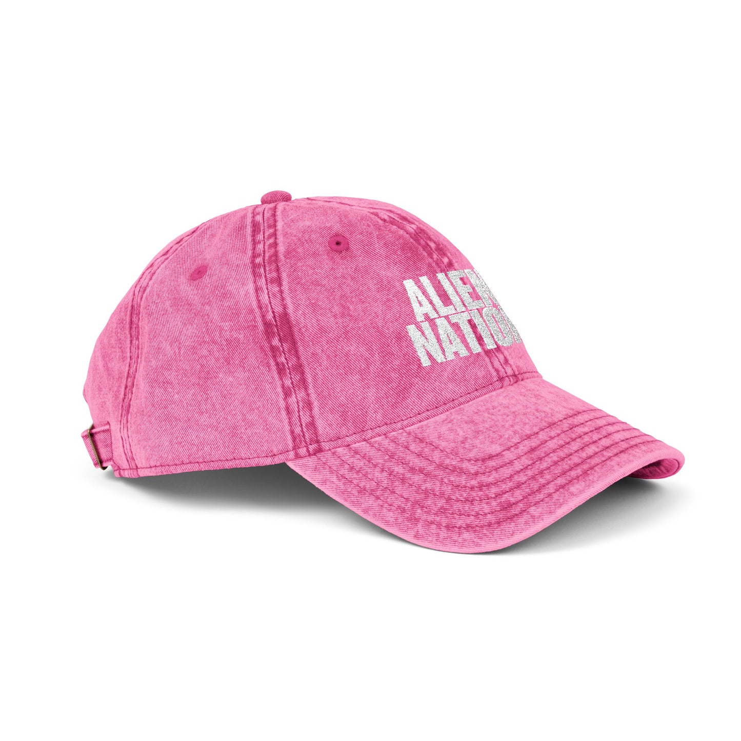 'Alien Nation. We come in peace.' Embroidered Vintage Heritage Ball Cap (2-Sided Print)