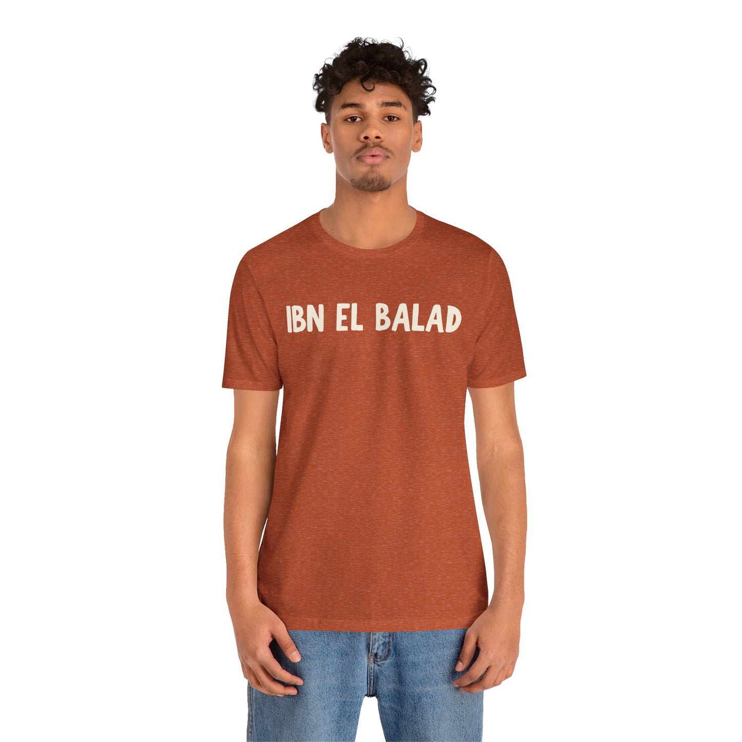 'Ibn El Balad' 'Son of the Land' Jersey Cotton Jersey Tee | Arab Hyphenated™ Staple