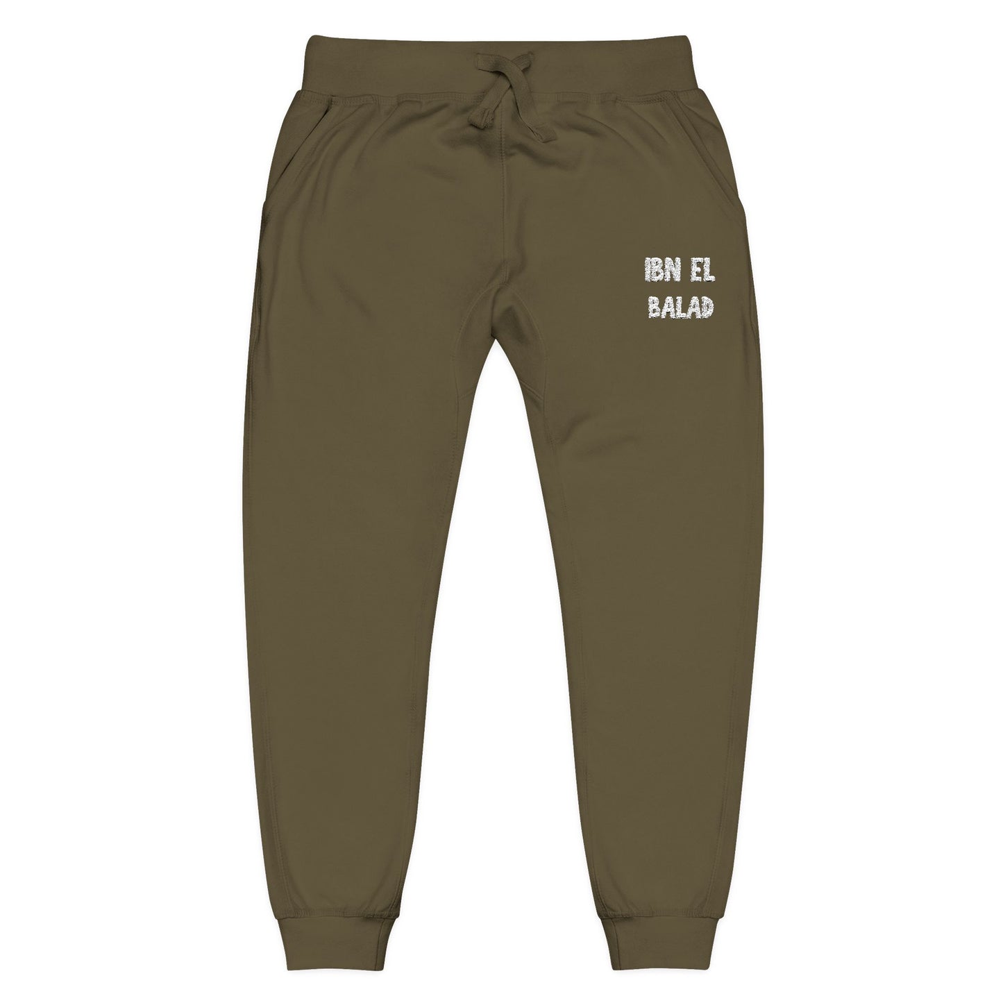'Ibn El Balad' Fleece Embroidered Joggers | Arab Hyphenated™ Staple