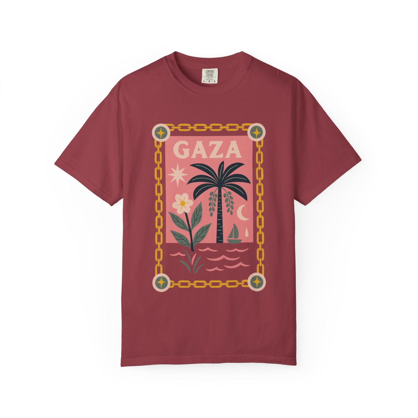 Gaza 'Break the Chains' Unisex Graphic T-Shirt | Front Print