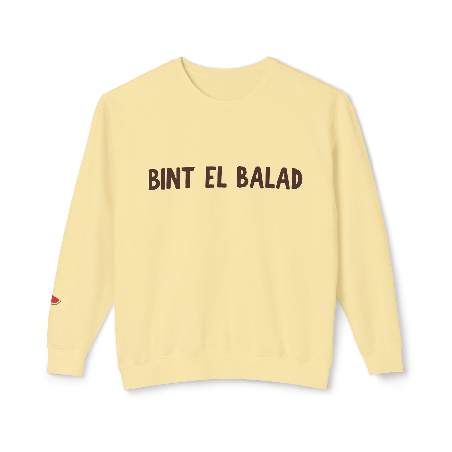 'Bint El Balad' | 'Daugher of the Land' | Cotton Lightweight Sweatshirt | Light Colors