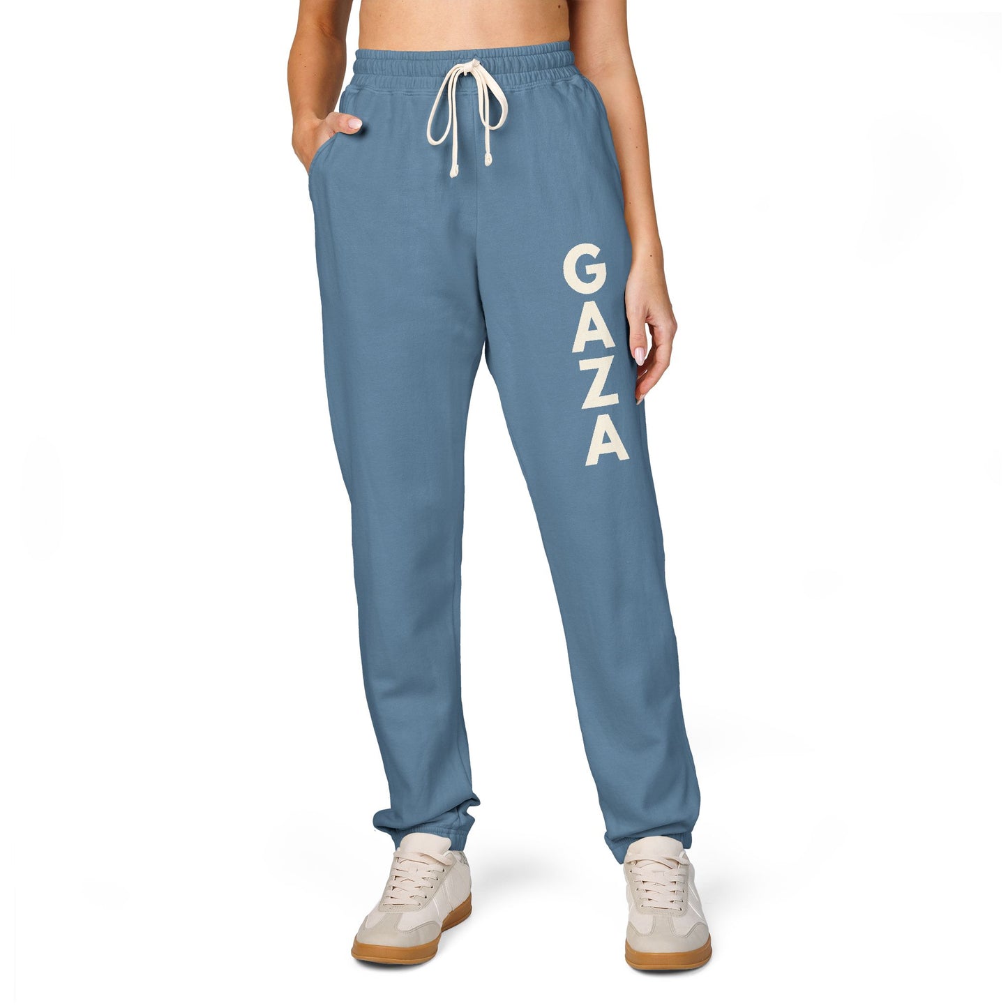 Joggers for Gaza – Unisex Cotton Fleece Sweatpants for Comfort & Solidarity