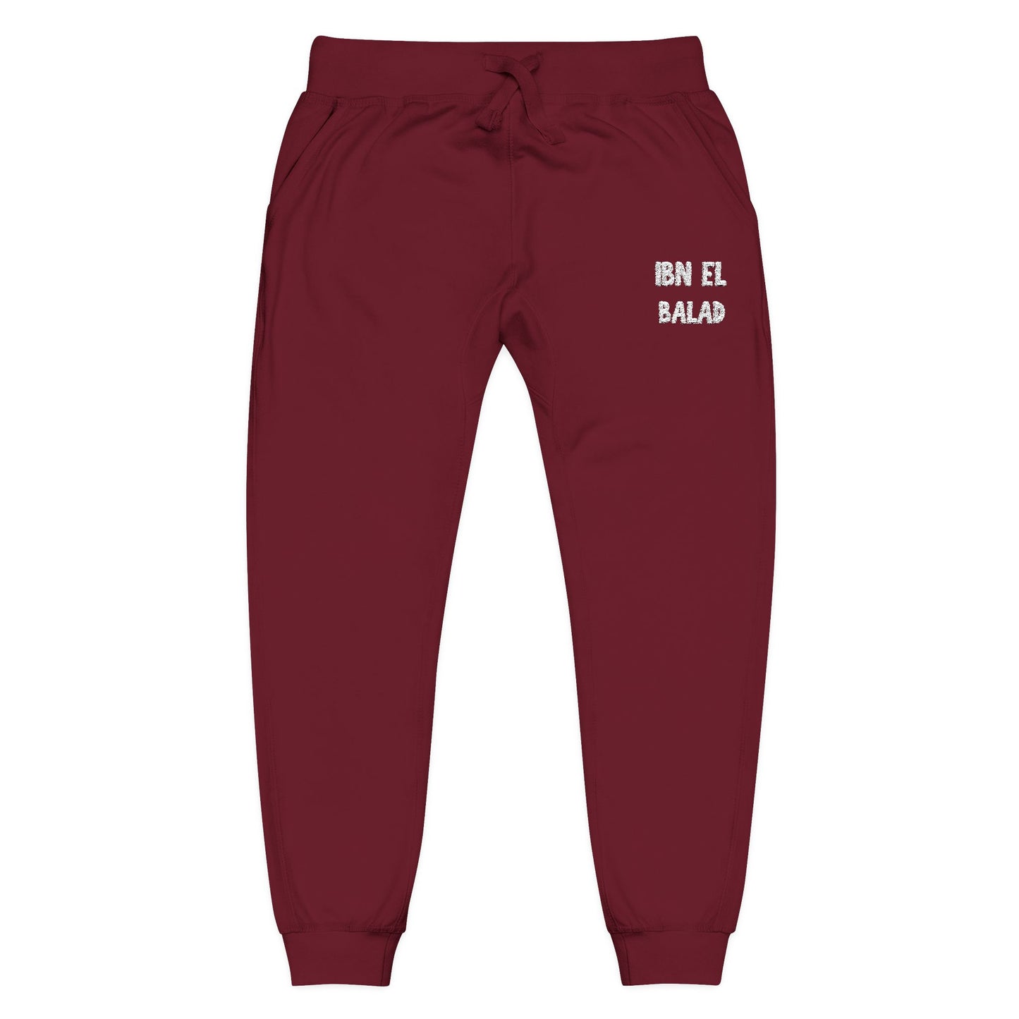 'Ibn El Balad' Fleece Embroidered Joggers | Arab Hyphenated™ Staple