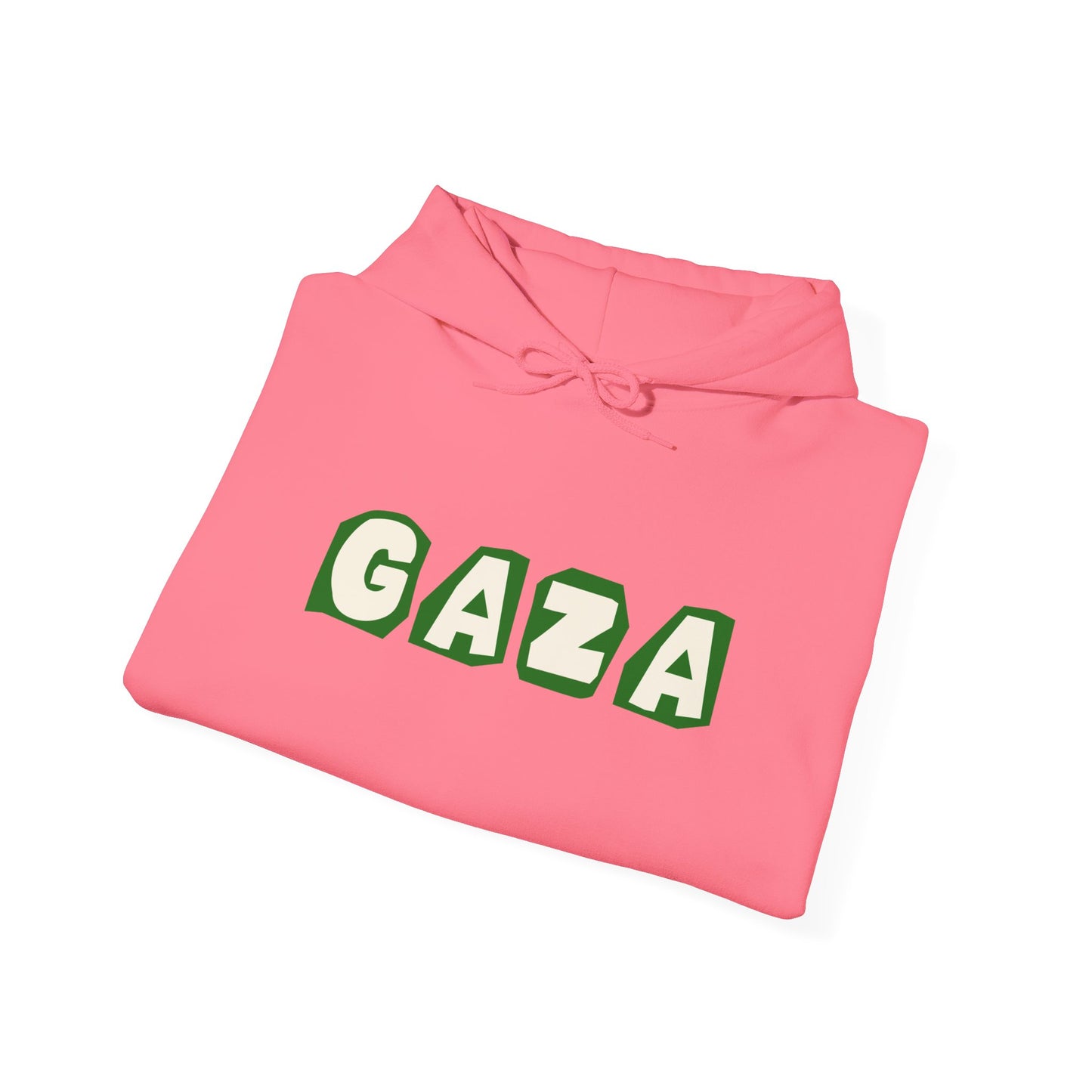 'We are Gaza' Heritage Hooded Sweatshirt (Chest & Sleeve Original Designs, Print)