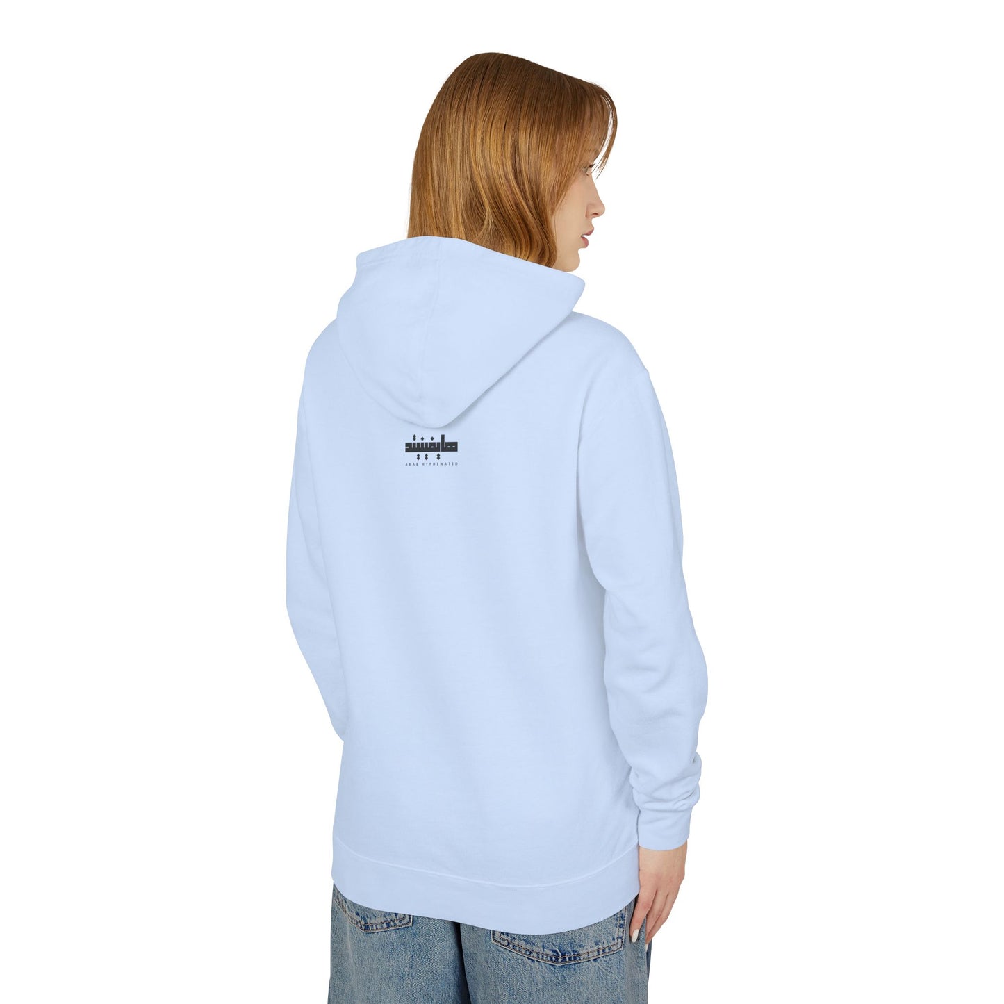 'Palestinian Woman' Ancestor Heritage Hooded Sweatshirt (Lightweight, Unisex)