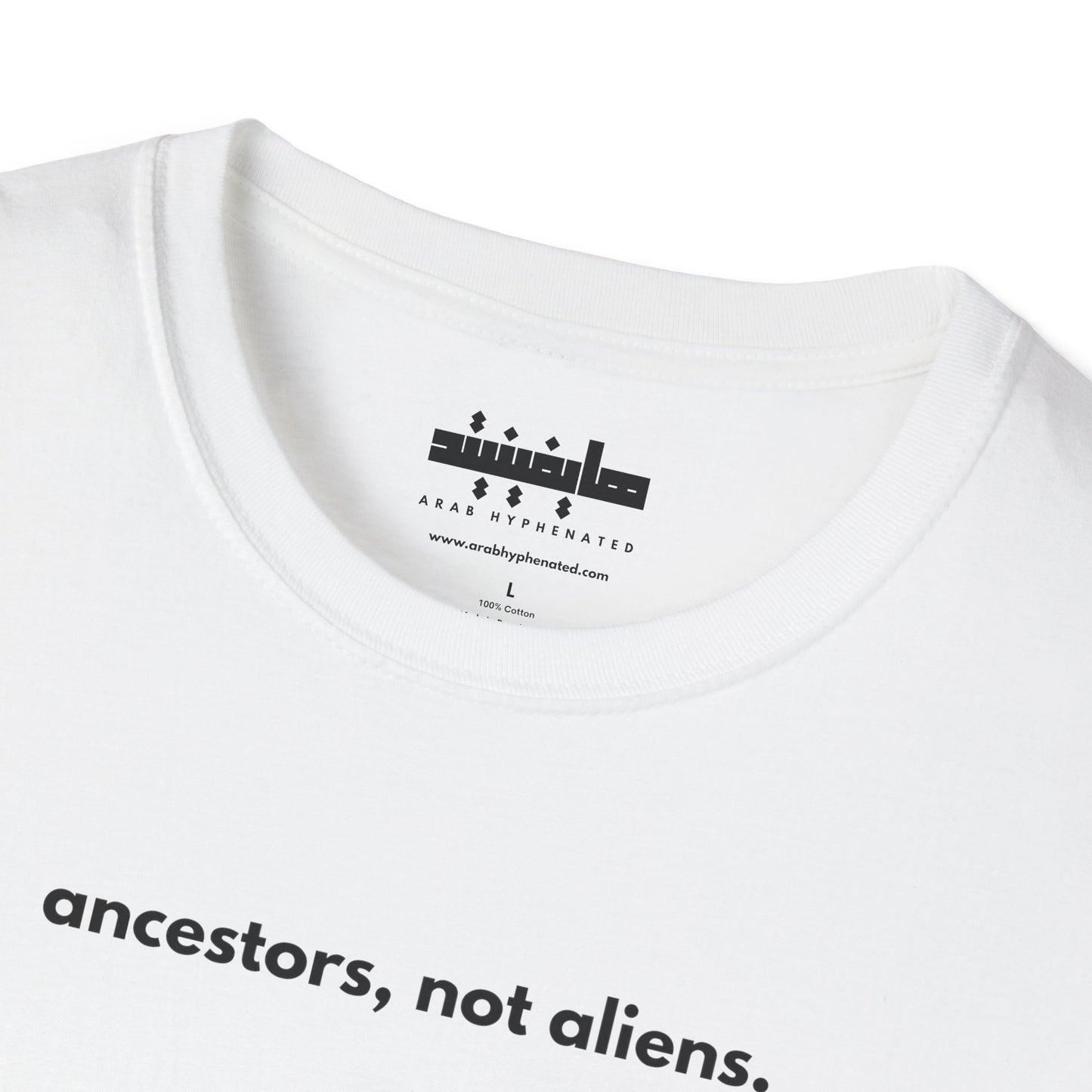'Not Alien' Ancestor Tribute Heritage Cotton T-Shirt, Unisex | Syrian Immigrant, Ellis Island, 1926