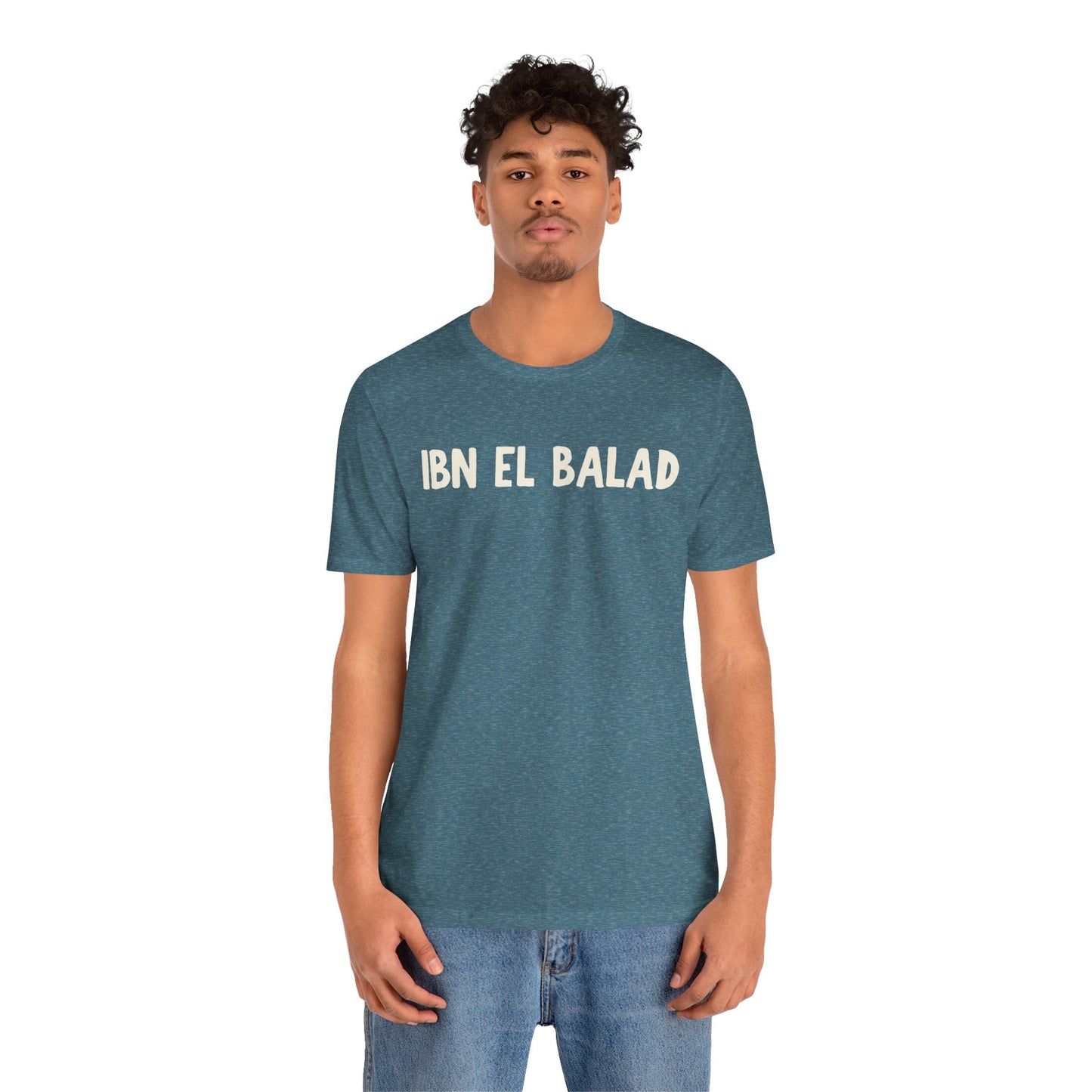'Ibn El Balad' 'Son of the Land' Jersey Cotton Jersey Tee | Arab Hyphenated™ Staple