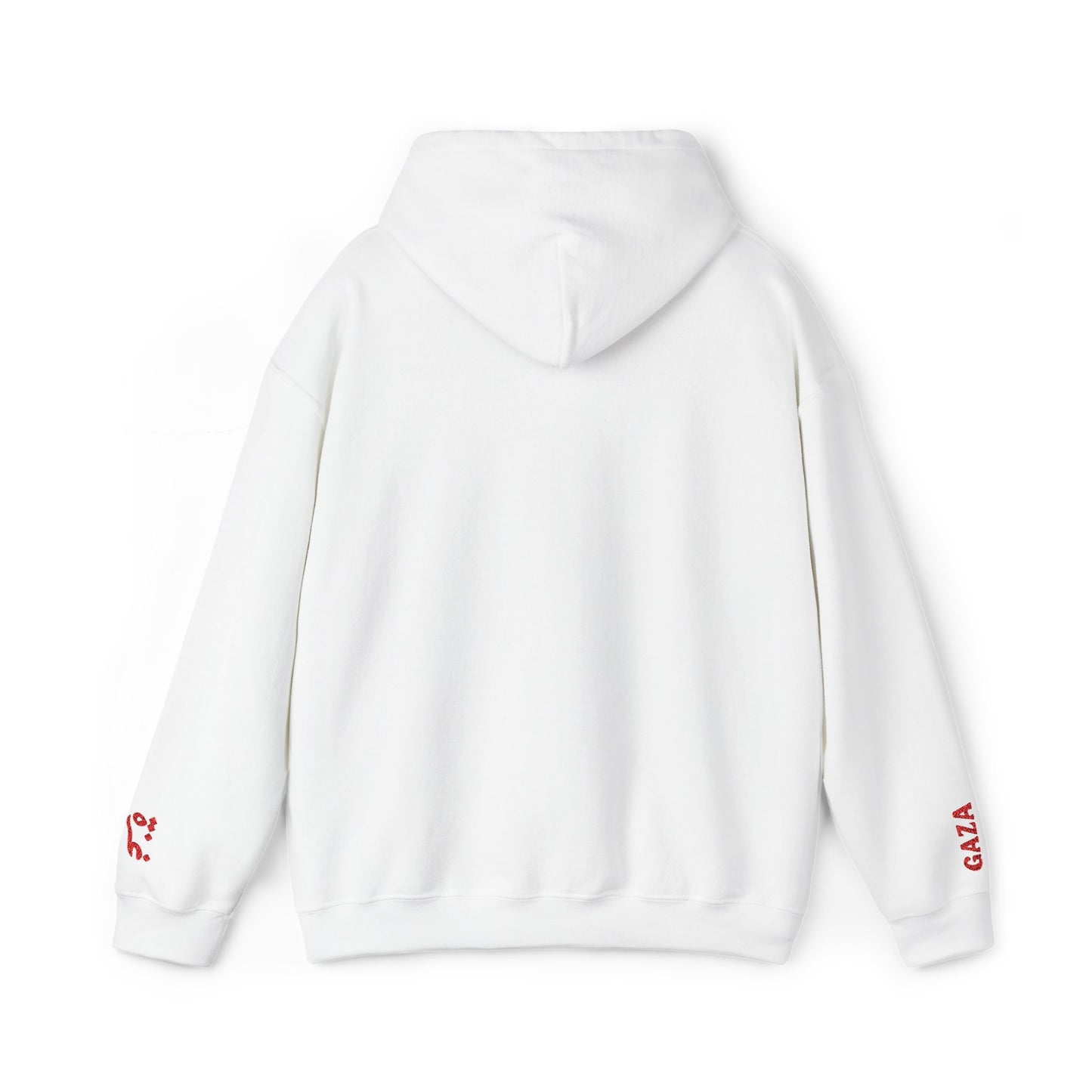 'Gaza Map” Sleeve + Chest Embroidered Unisex Hoodie