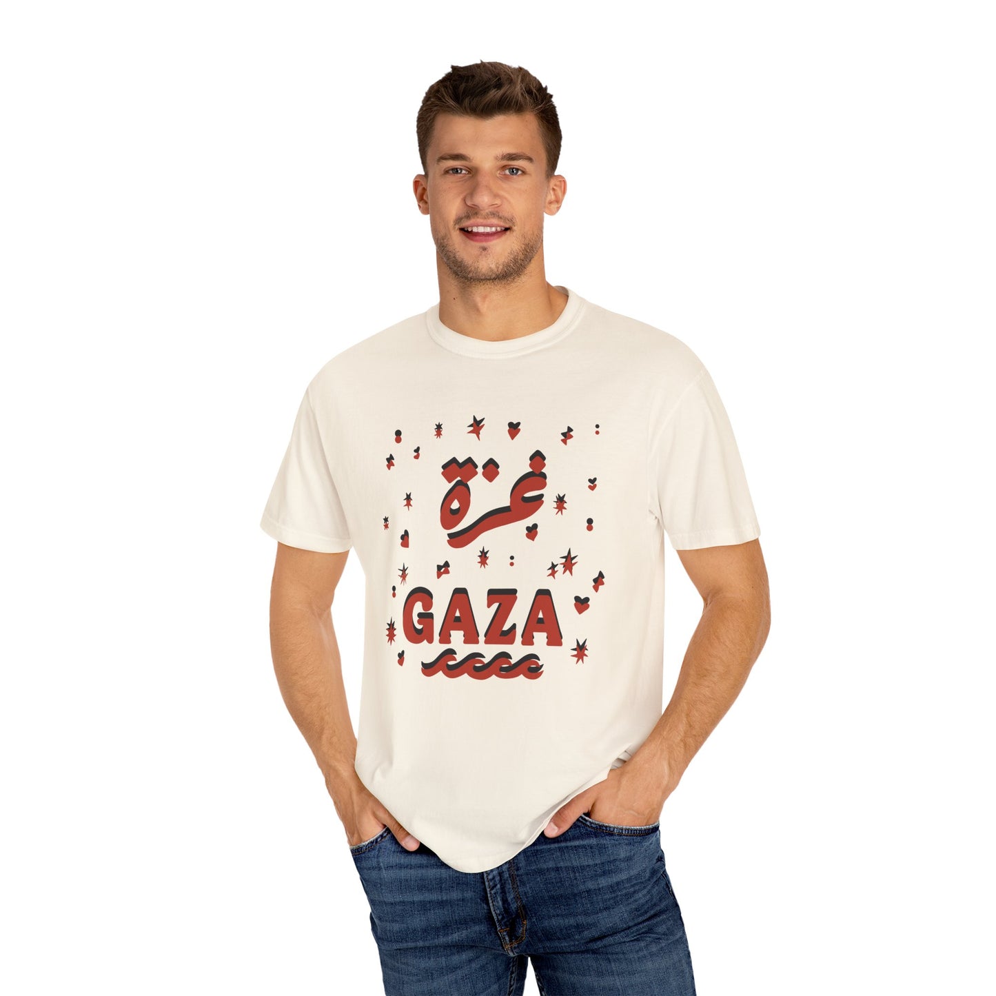 "Starry Night in Gaza" (Arabic and English) Unisex T-Shirt