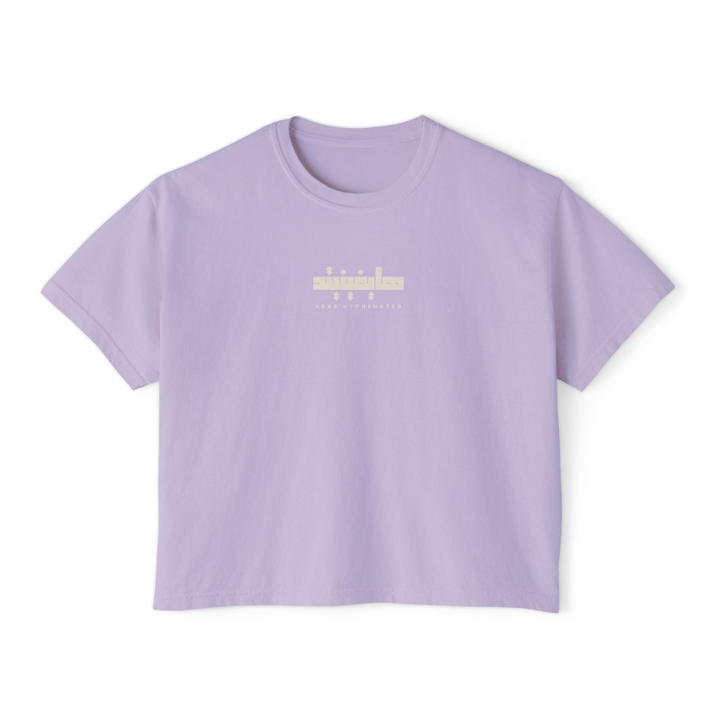 Boxy Organic Women’s Tee | 'Arab Hyphenated' Logo
