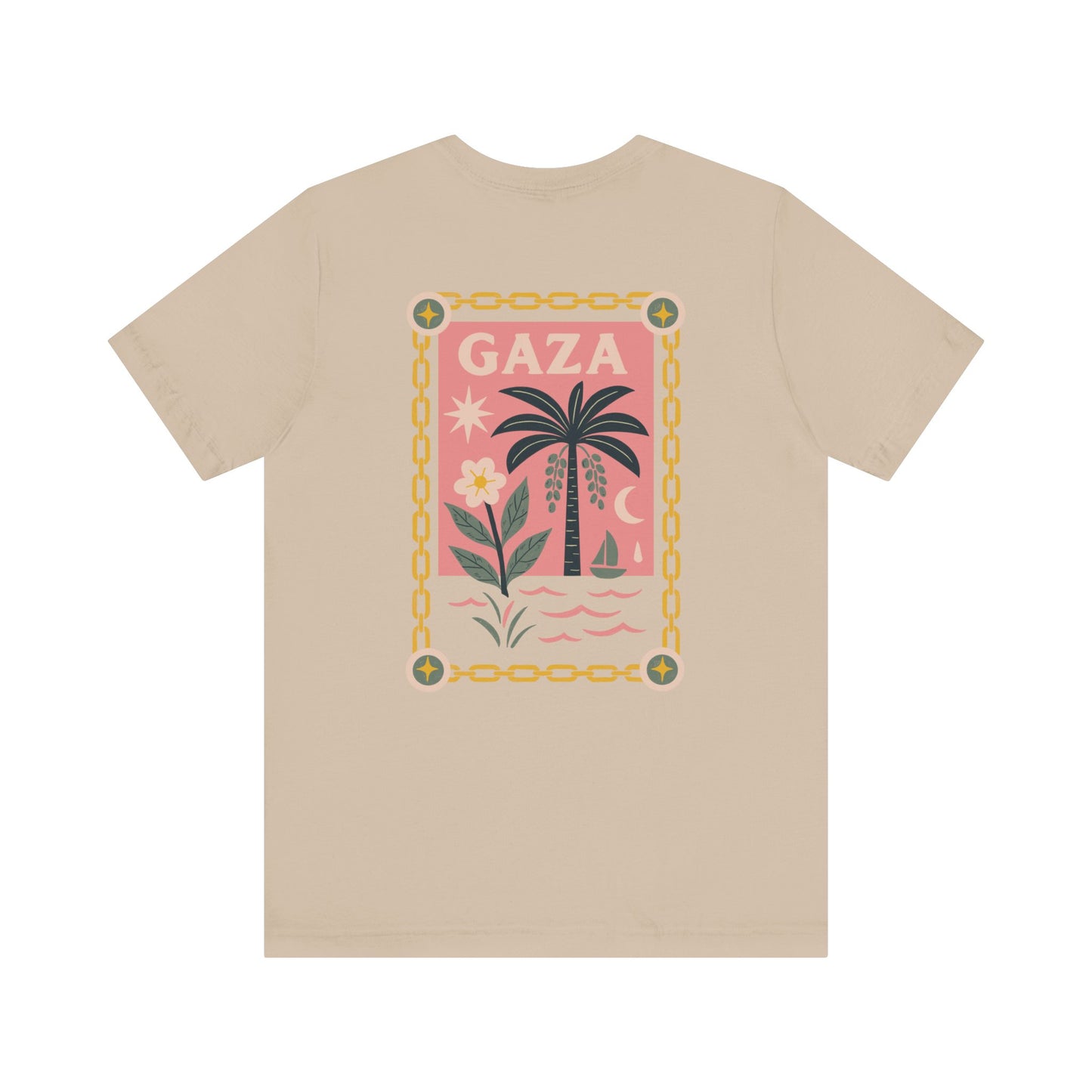 Gaza 'Break the Chains' Unisex Graphic Tee | Front & Back Print