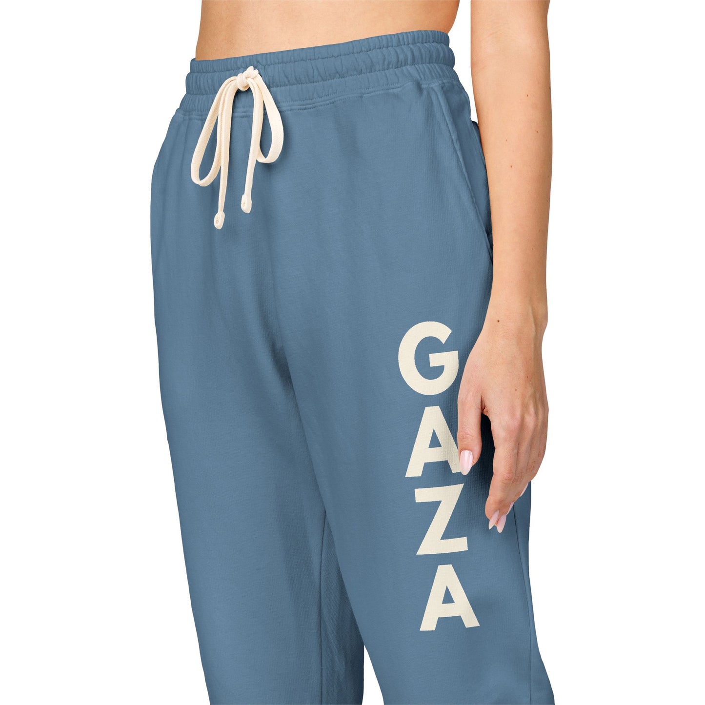 Joggers for Gaza – Unisex Cotton Fleece Sweatpants for Comfort & Solidarity
