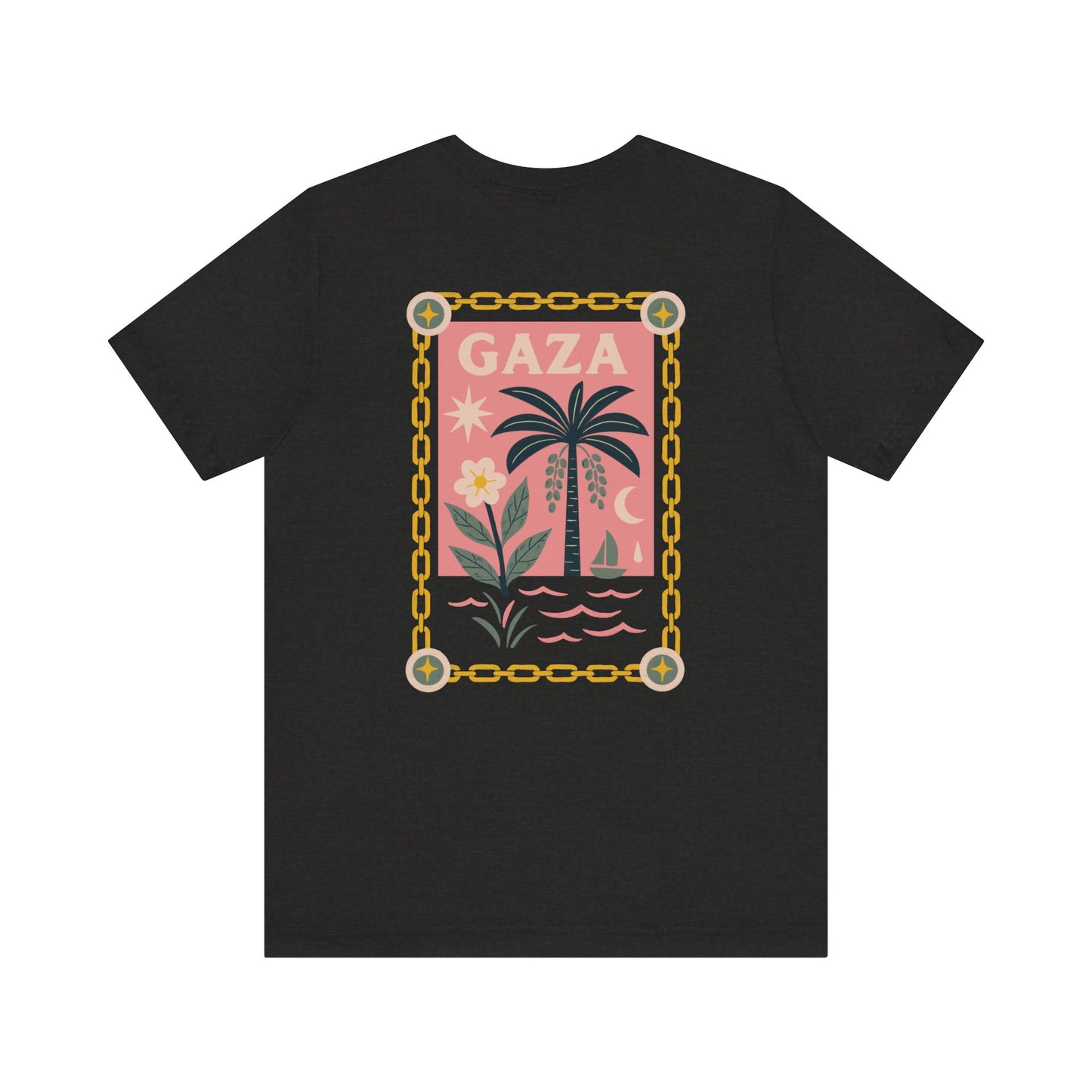 Gaza 'Break the Chains' Unisex Graphic Tee | Front & Back Print