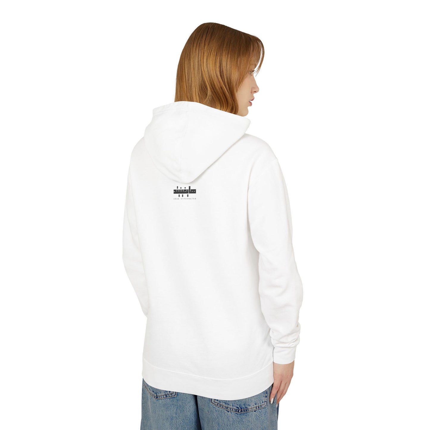 'Palestinian Woman' Ancestor Heritage Hooded Sweatshirt (Lightweight, Unisex)