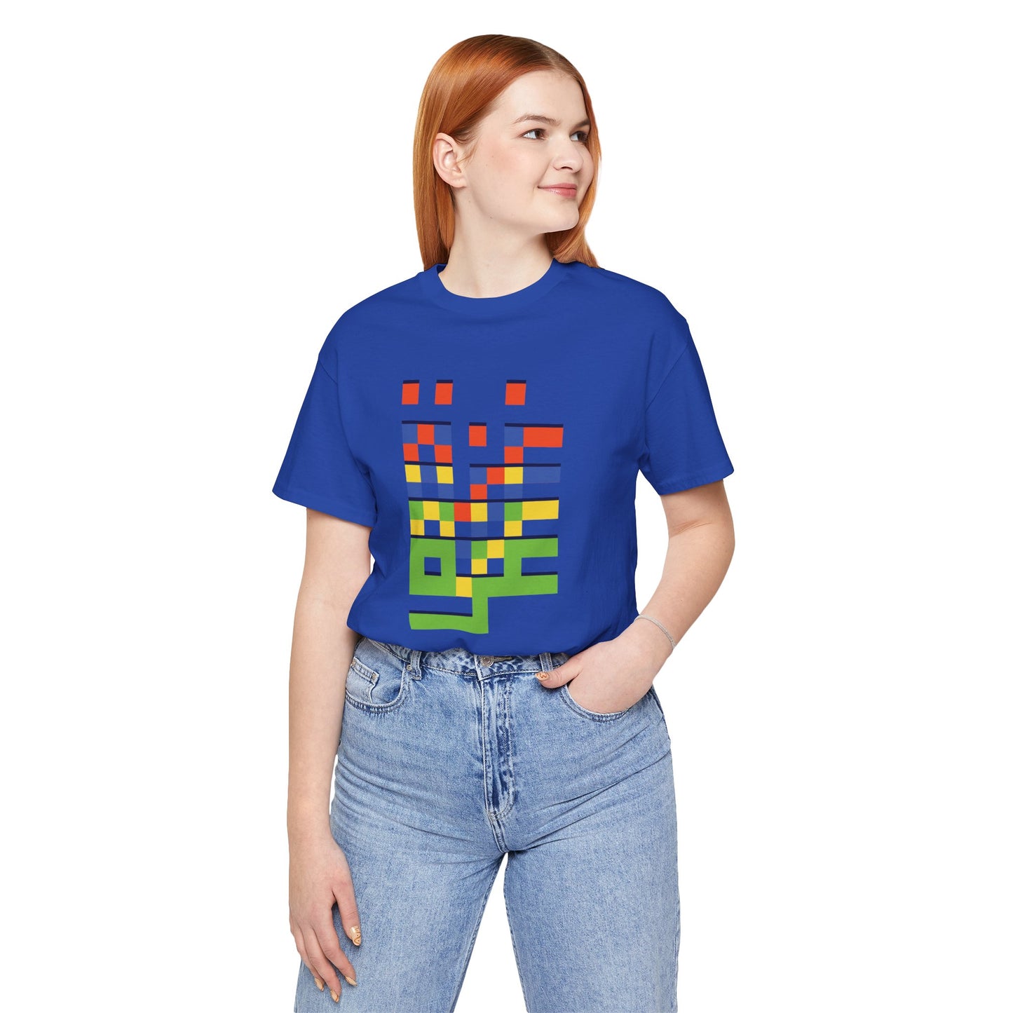 'Gaza in Color and Pixels' Arabic Text - Unisex Graphic Cotton Tee