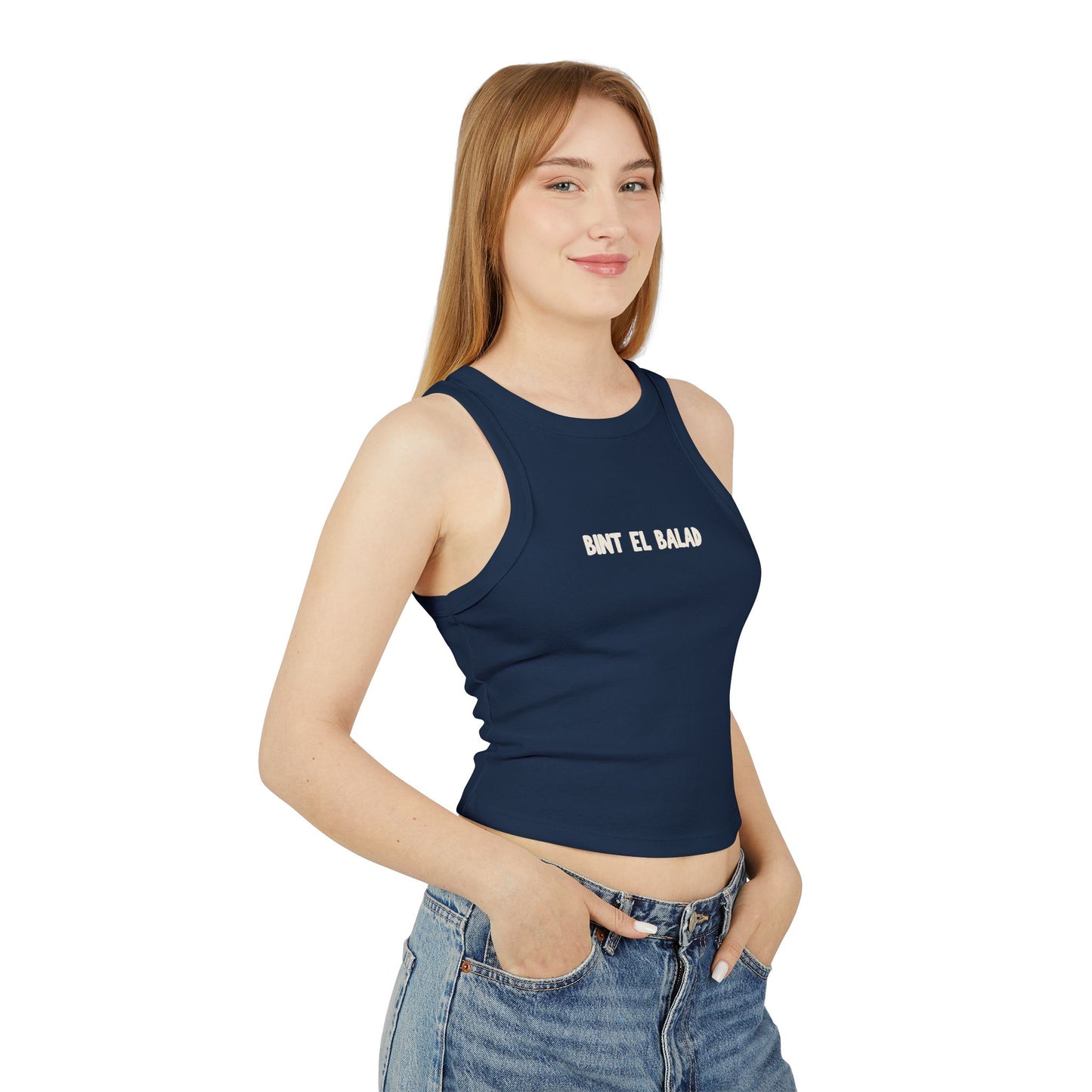 'Bint el Balad' 'Daughter of the Land' | Women's Racer Tank Top | Arab Hyphenated™ Staple