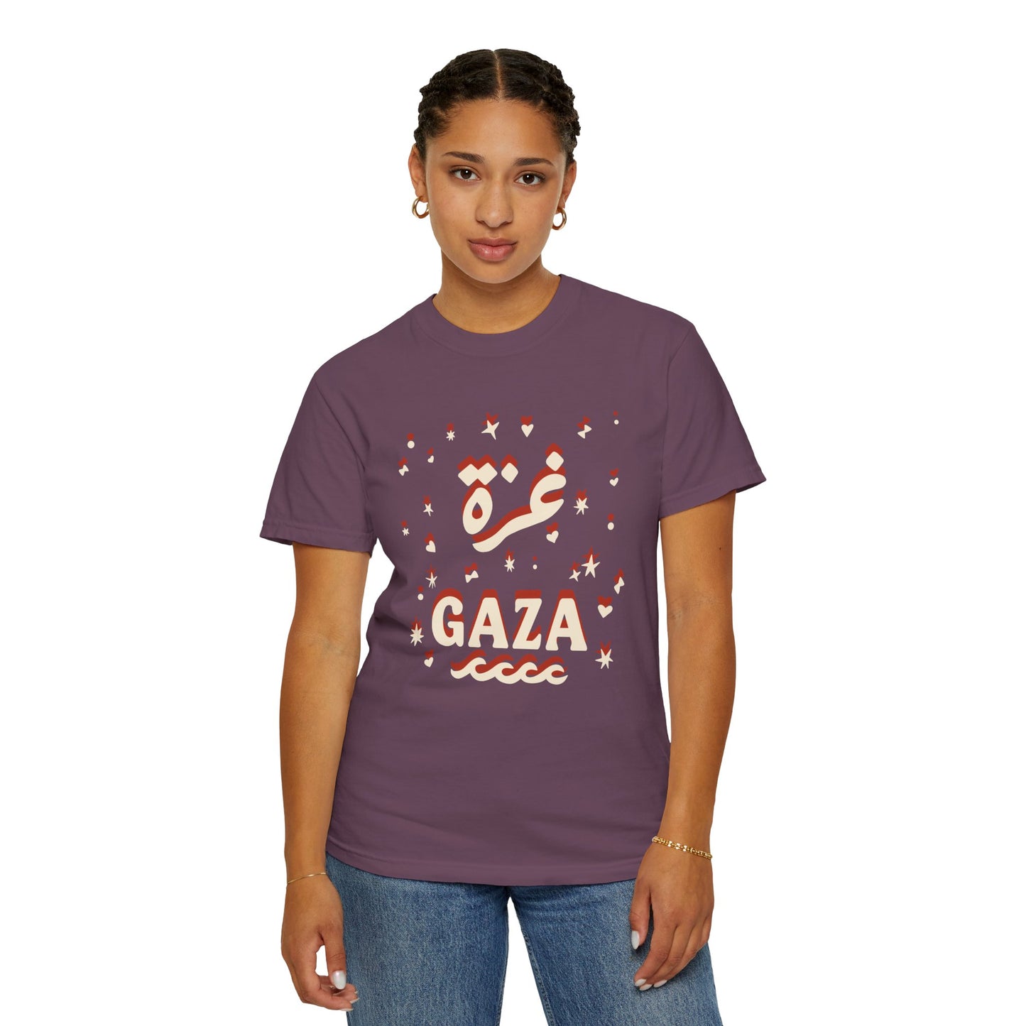 "Starry Night in Gaza" (Arabic and English) Unisex T-Shirt