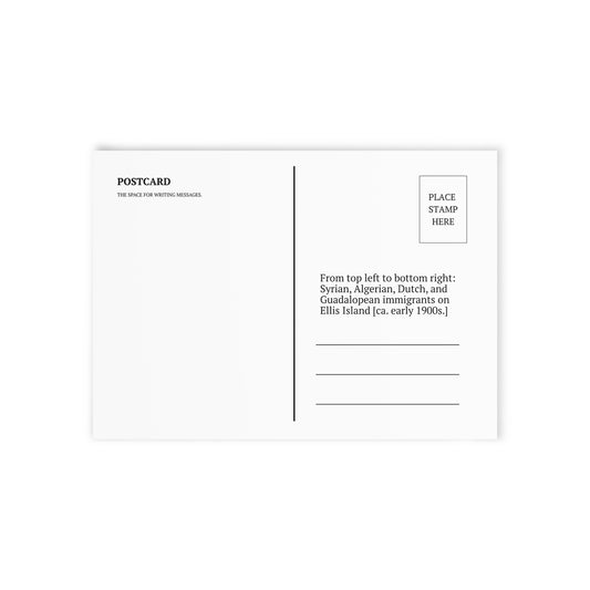 Postcard 'Ancestors, Not Aliens' (4 designs, 4 immigrants) | Alien Nation™