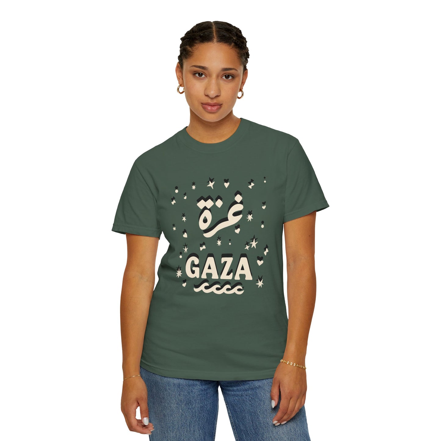 "Starry Night in Gaza" (Arabic and English) Unisex T-Shirt