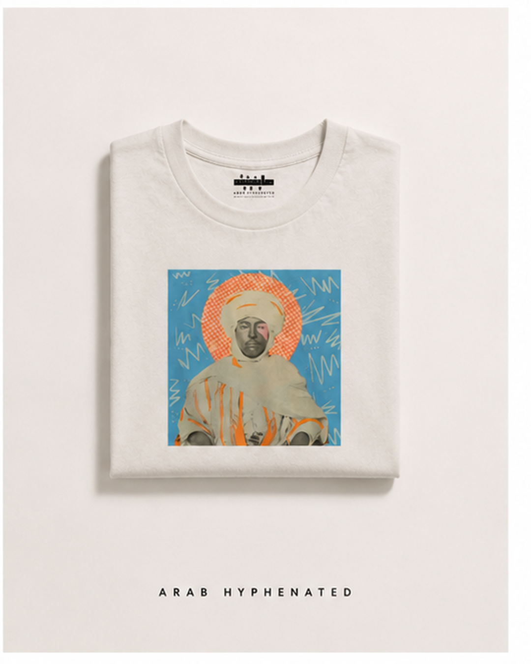 Arab Hyphenated Alien Nation Algerian Immigrant Ellis Island Reimagined Portrait Graphic Tee 