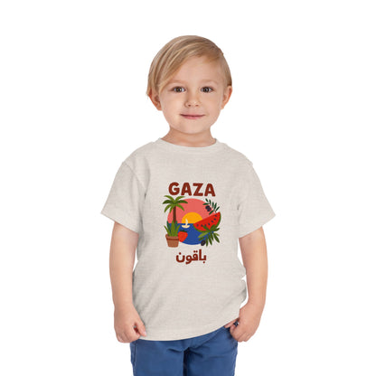 'Gaza Will Bloom Again' Unisex Cotton Heritage Tee | Kids 2-5T