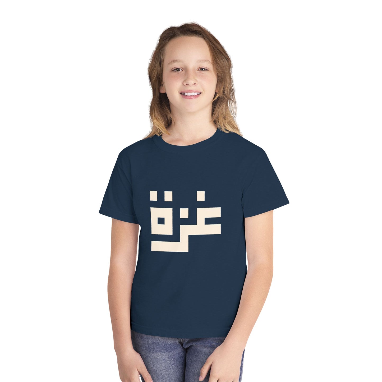 'Gaza in Pixels' Youth Heritage Cotton Graphic Tee (Ages 4–16)