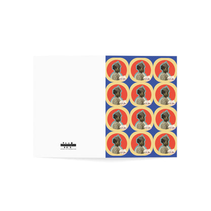 'Not Alien' Patterned Heritage Greeting Card with Envelope | Guadaloupean Immigrant, Ellis Island, 1911