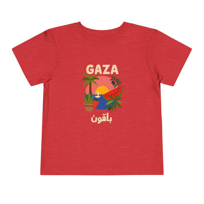 'Gaza Will Bloom Again' Unisex Cotton Heritage Tee | Kids 2-5T